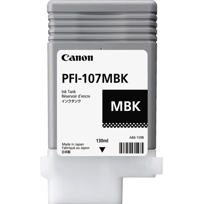 Картридж струйный Canon PFI-107MBK(6704B001/003)мат.чер д/ iPF680/685/780/7 - фото 1