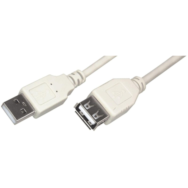 Удлинитель USB 2.0 AM/AF, 1.8 м, Rexant, сер, 18-1114 - фото 1