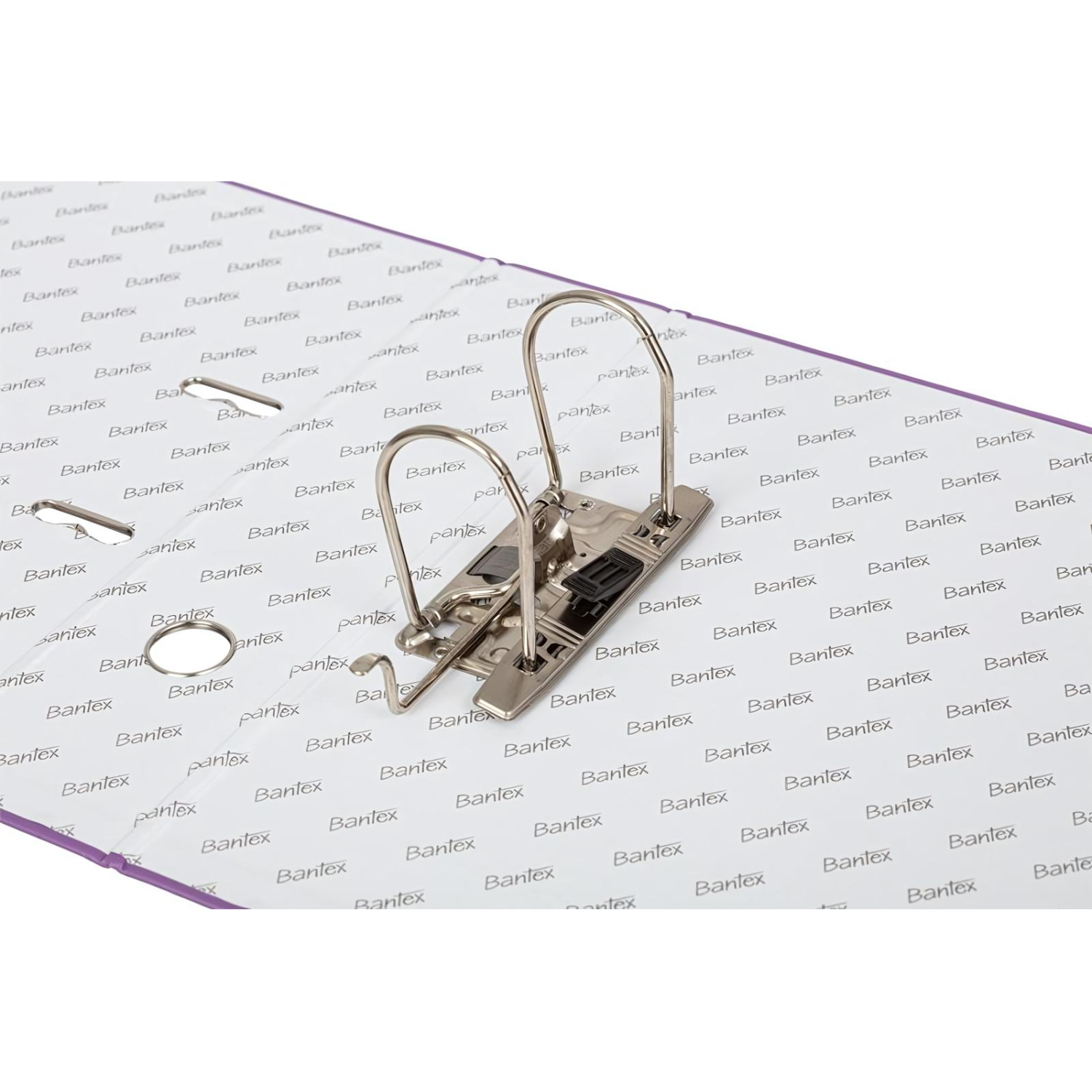 Папка-регистратор ECONOMY PLUS 80мм,фиол,ПБП1,карм.кор,мет.уг - фото 2