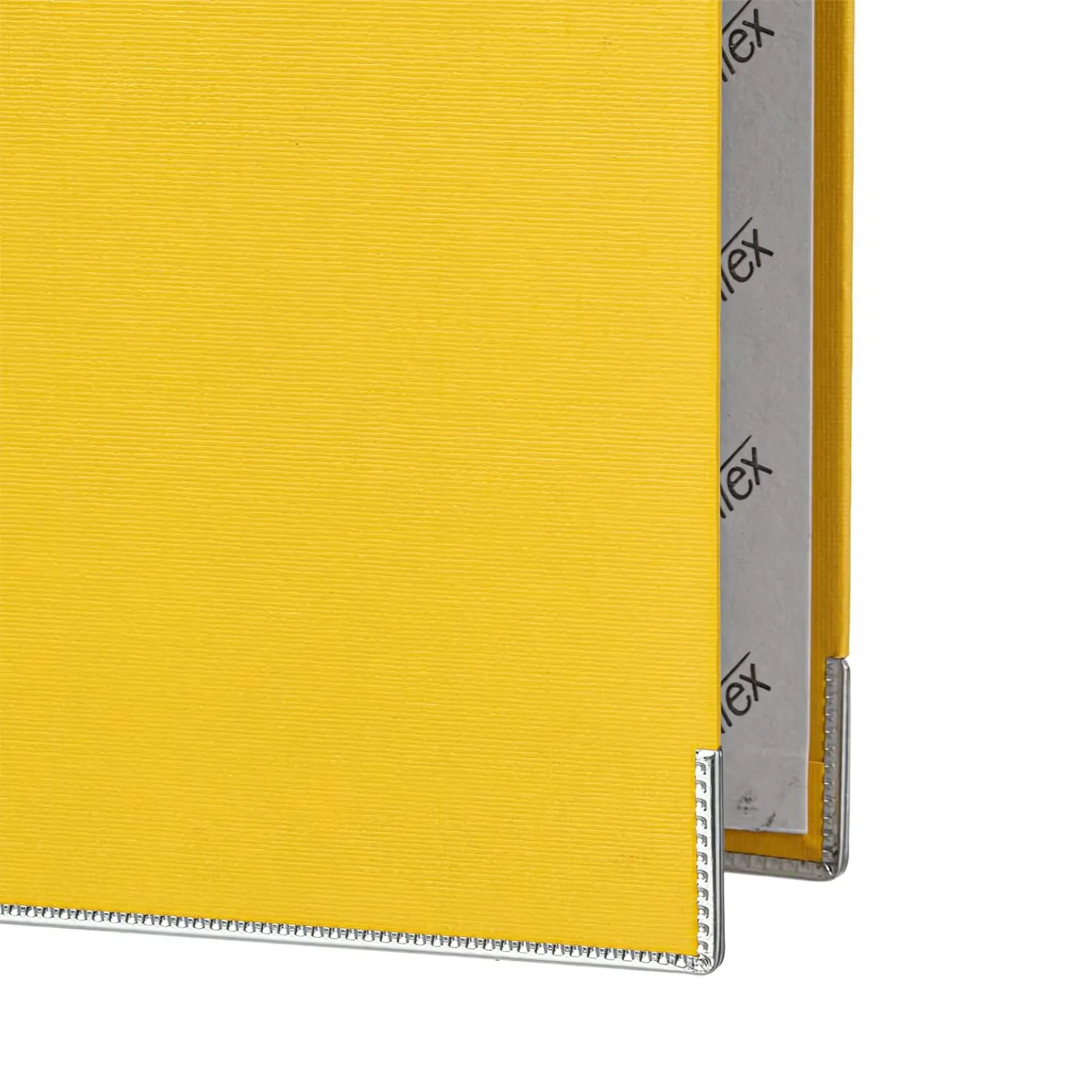 Папка-регистратор ECONOMY PLUS 80 мм,желт,ПБП1,карм.кор,мет.уг - фото 3