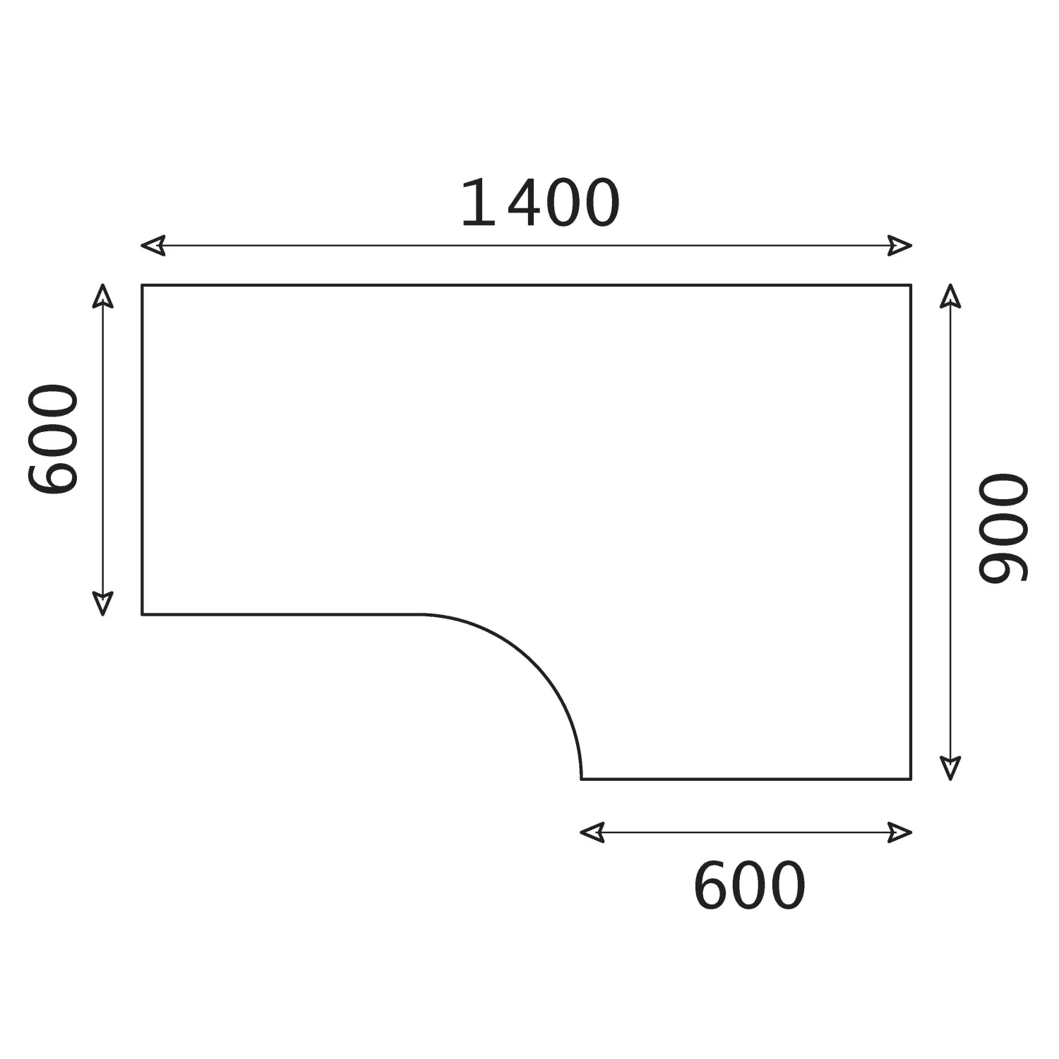 Стол письменный IN Рондо СТ3-14R (1) береза 1400х900х755 - фото 2