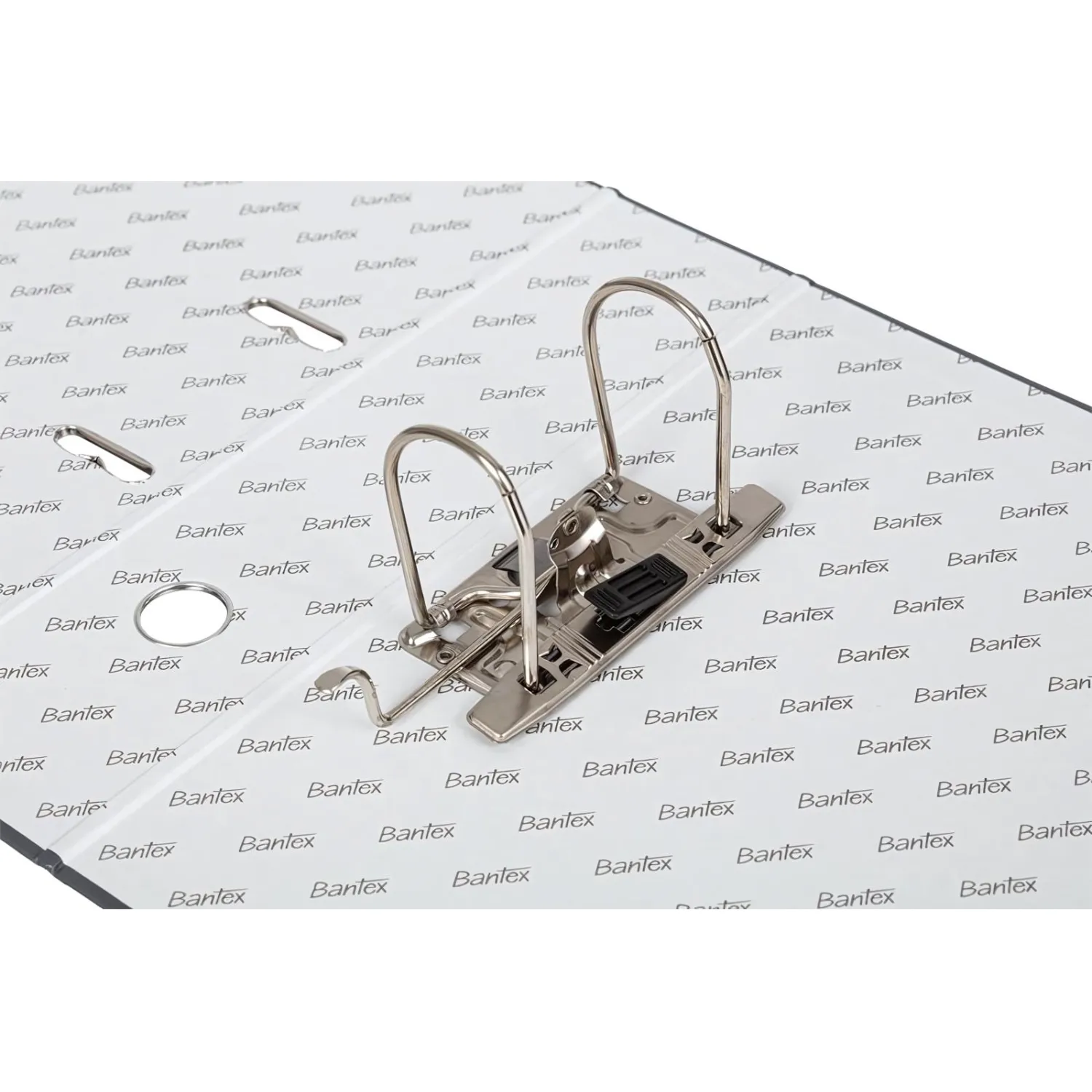 Папка-регистратор ECONOMY PLUS, 80мм, серый,ПБП1, карм.кор.,мет.уг - фото 2