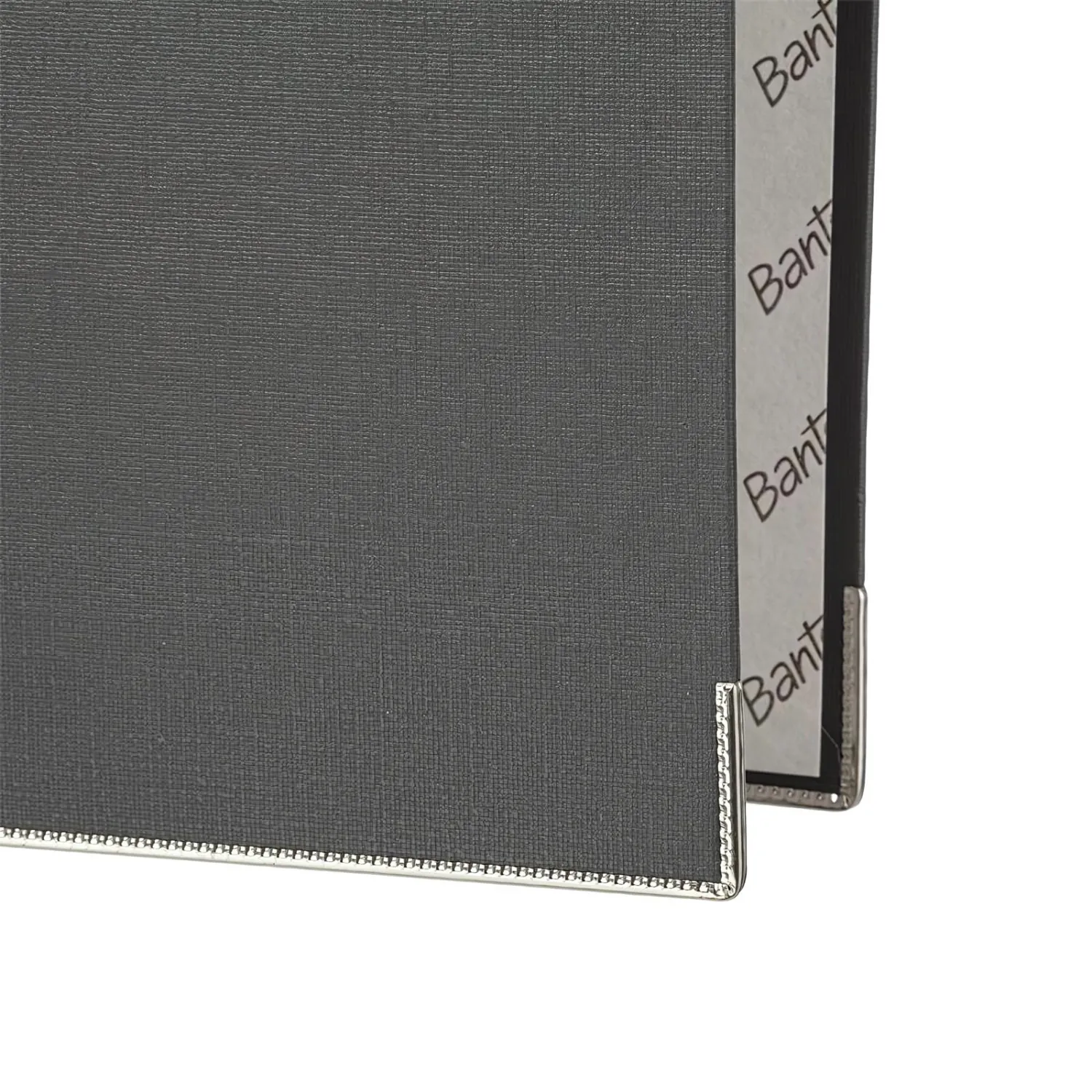 Папка-регистратор ECONOMY PLUS, 80мм, серый,ПБП1, карм.кор.,мет.уг - фото 3