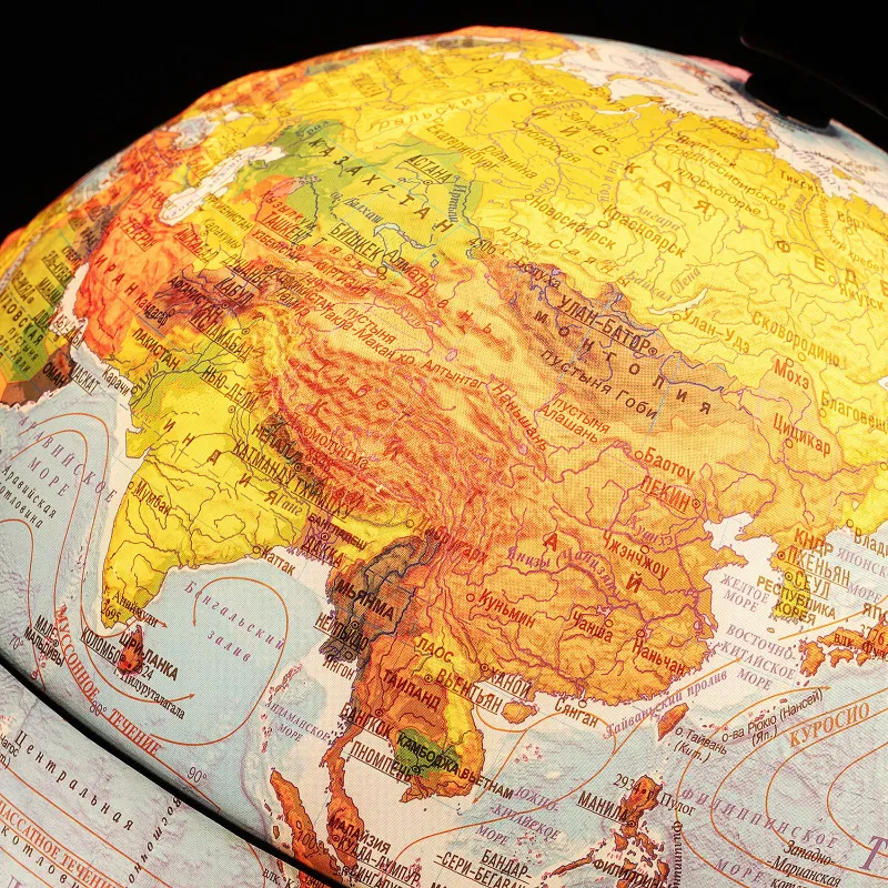 Глобус физико-политический с подсветкой рельефный,210мм - фото 8