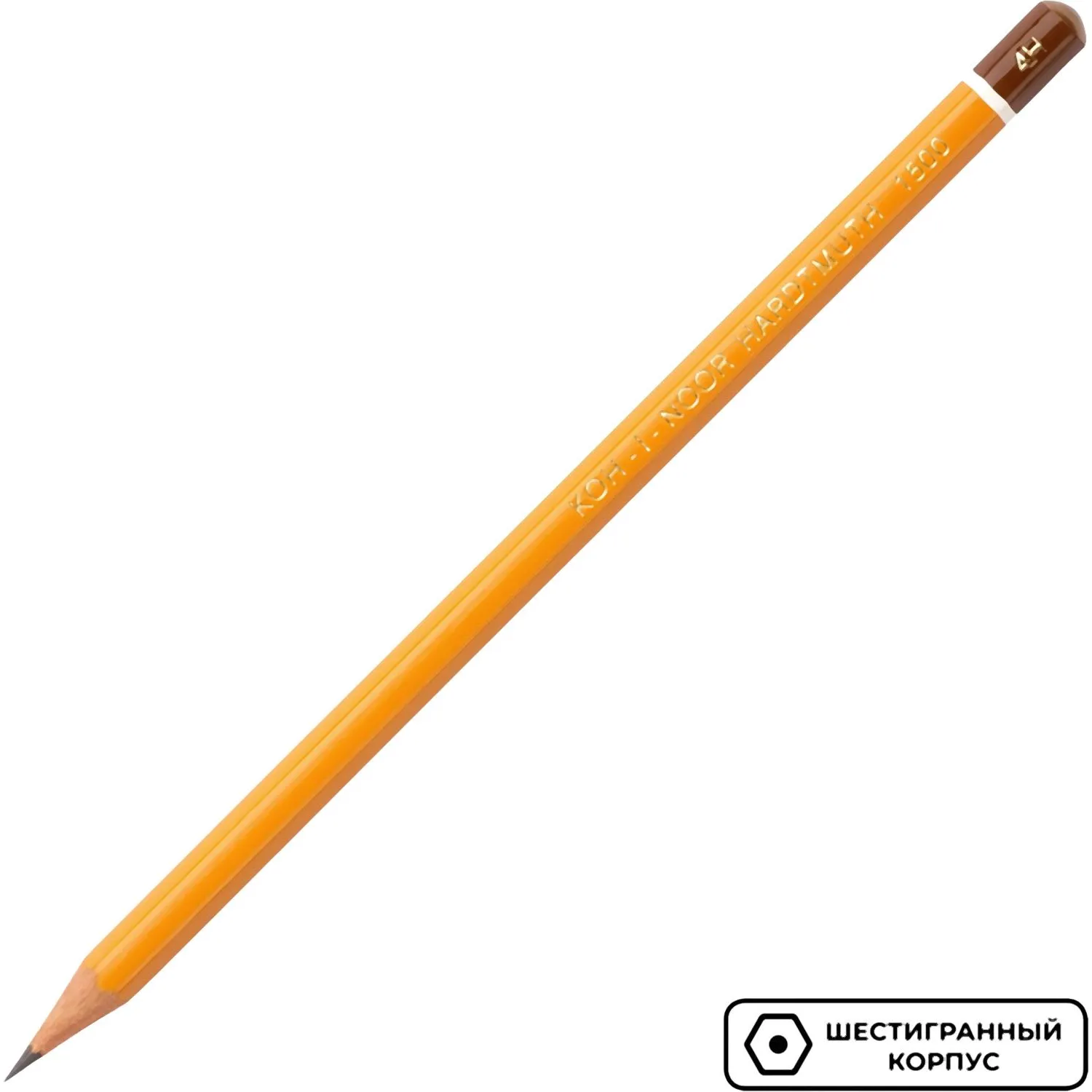 Карандаш чернографитный KOH-I-NOOR 1500/4H б/ласт, Чехия - фото 3