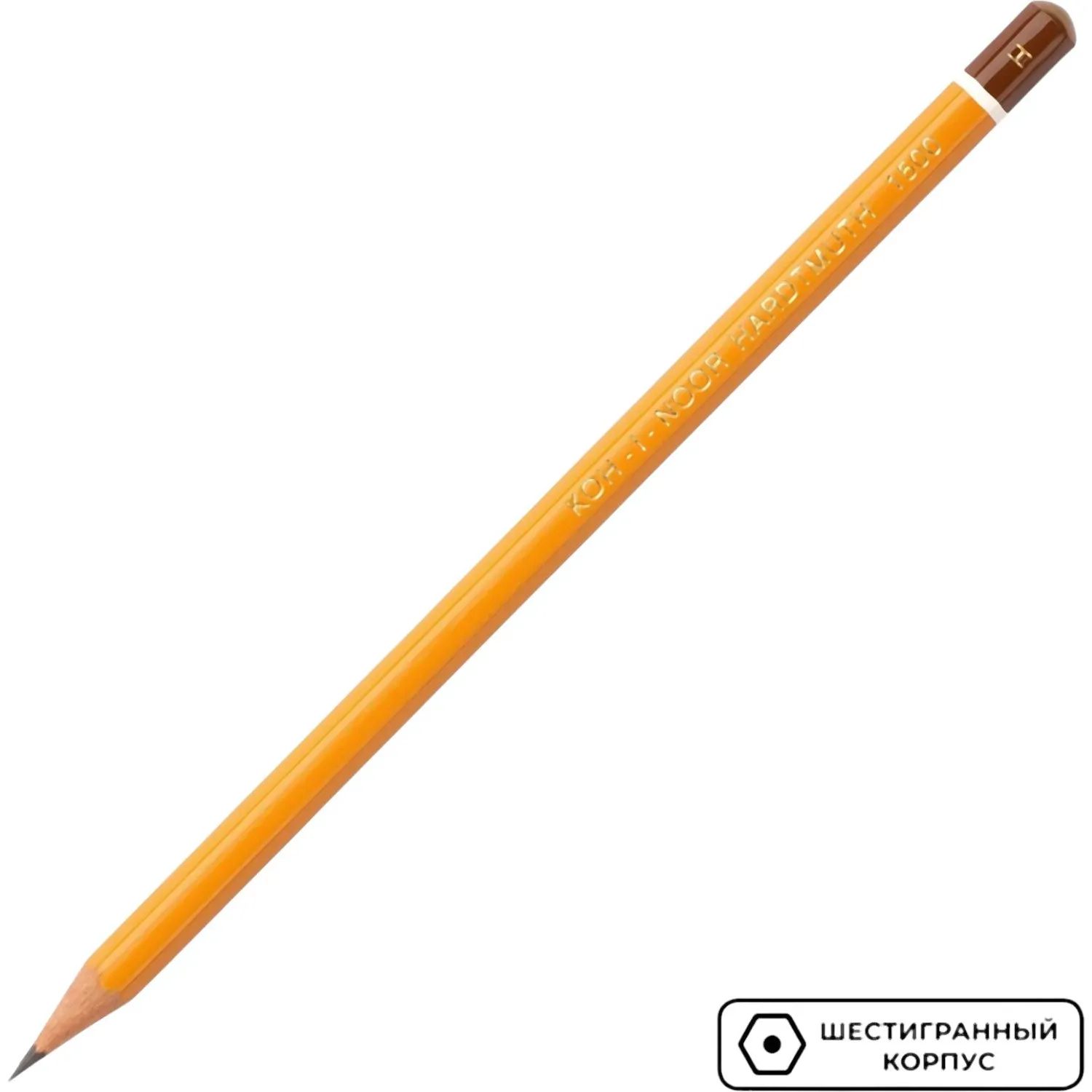 Карандаш чернографитный KOH-I-NOOR 1500/H б/ласт, Чехия - фото 3