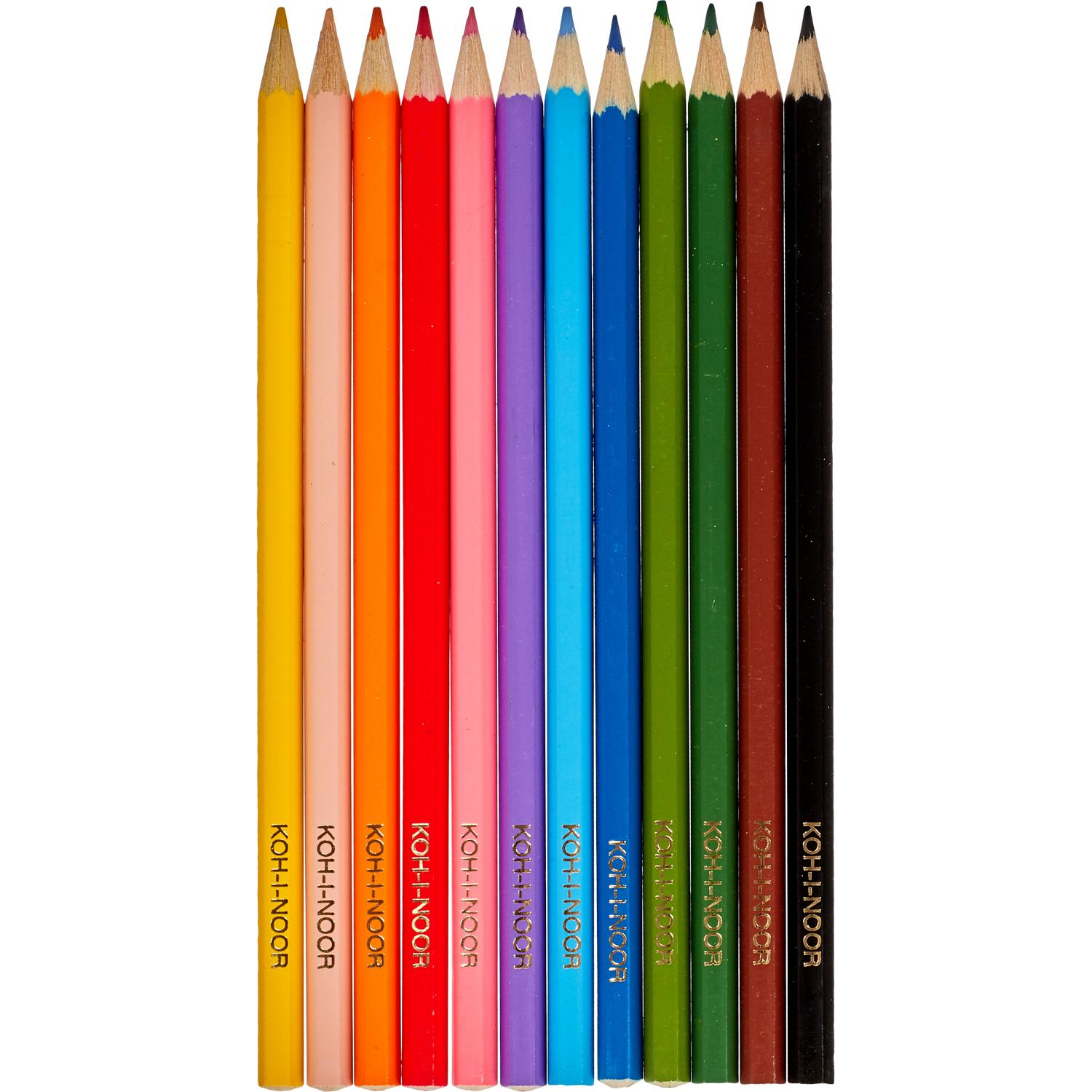 Карандаши цветные 12цв 6-гран Koh-I-Noor BIRDS 3352 3552 - фото 2