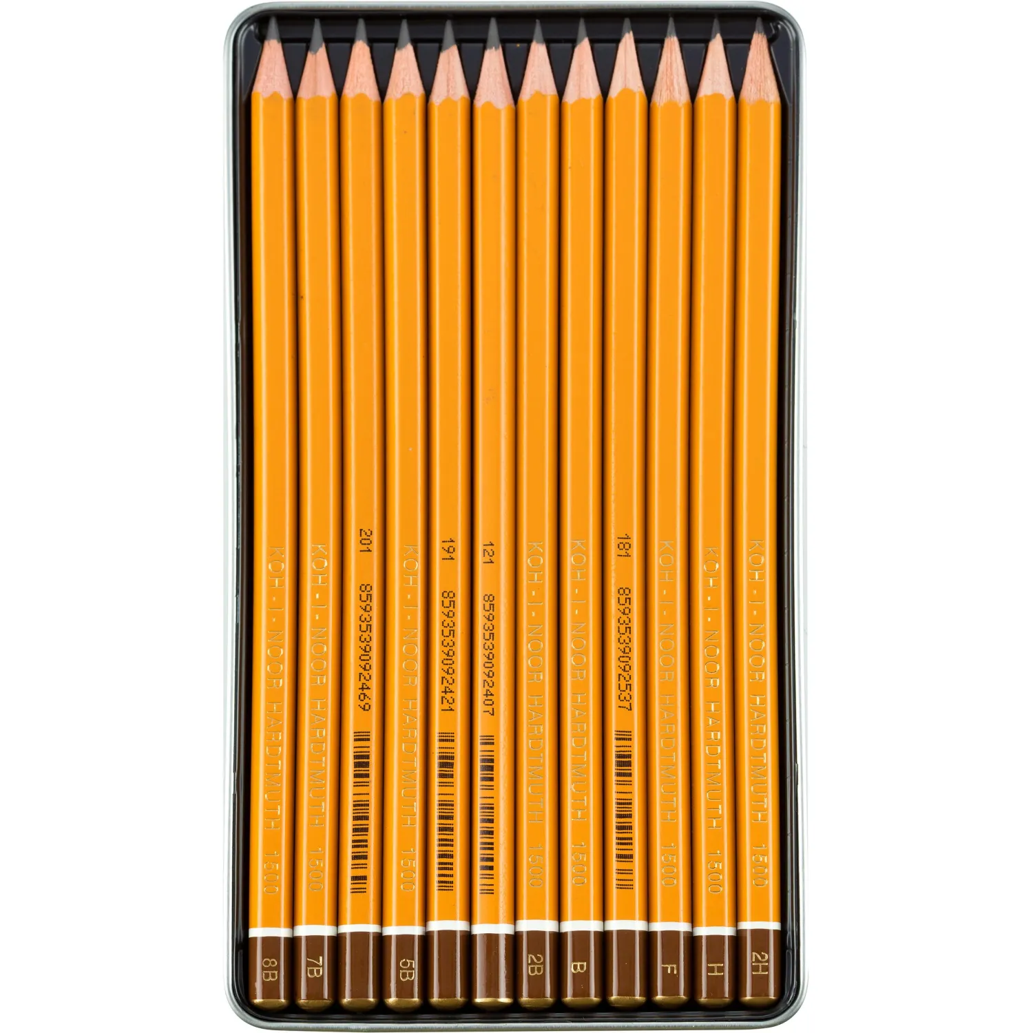 Набор карандашей черногр KOH-I-NOOR 1502/II 8B-2H 12шт./наб.,б/ласт, Чехия - фото 2