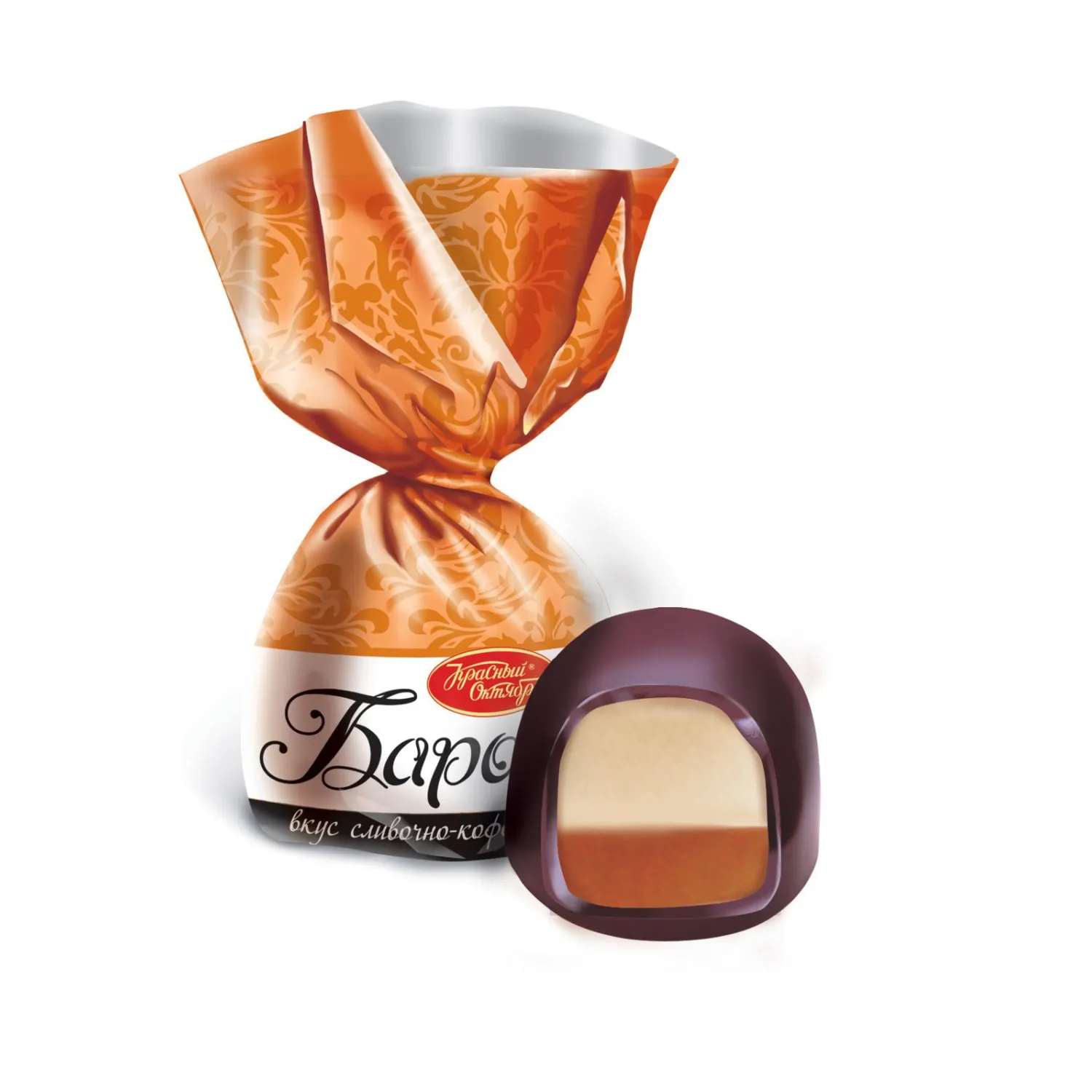 Конфеты шоколадные Барокко сливочно-кофейный 1кг Конфеты шоколадные Барокко сливочно-кофейный 1кг - фото 2