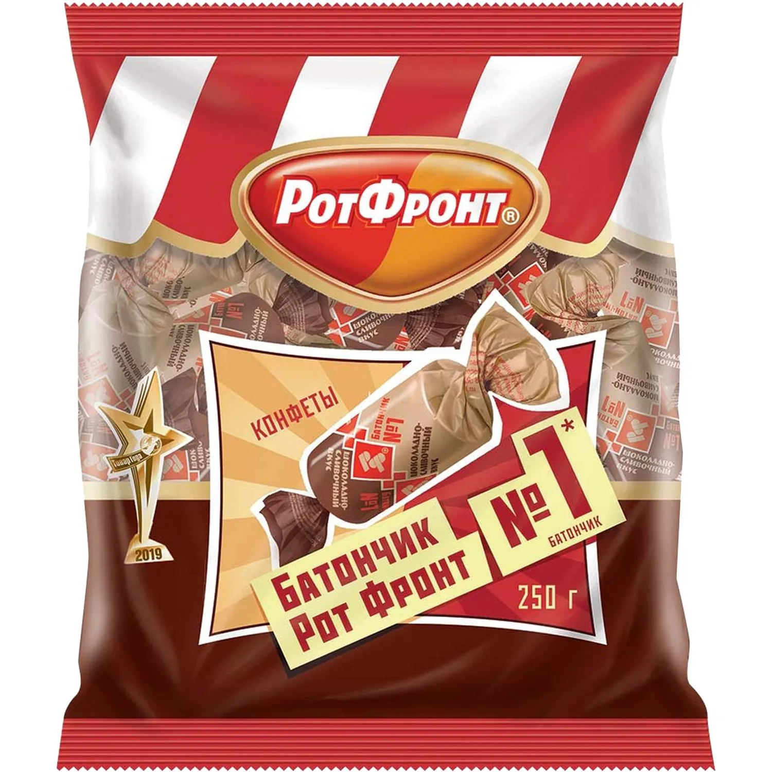 Конфеты шоколадные Батончики шоколадно-сливочный вкус 250г - фото 2