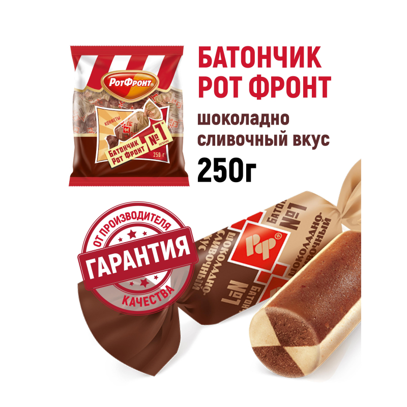 Конфеты шоколадные Батончики шоколадно-сливочный вкус 250г - фото 4