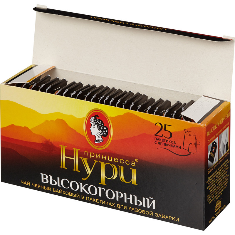Чай Принцесса НУРИ черный Высокогорный 2гx25пак - фото 1