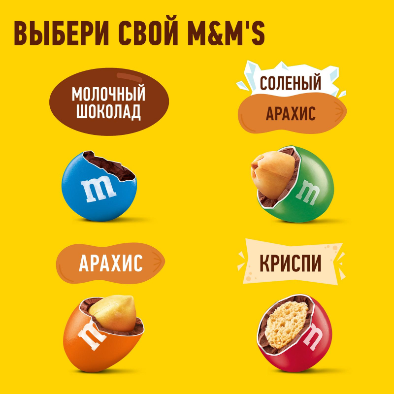 Драже M&M`s с арахисом и молочным шоколадом, 360г - фото 9