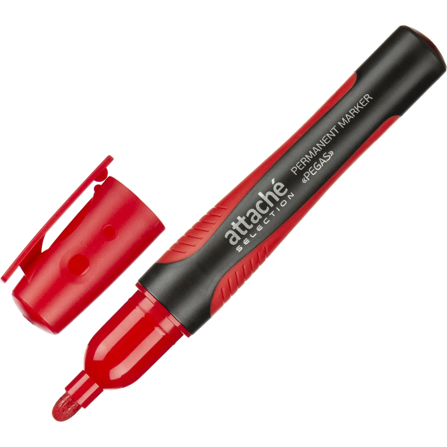 Маркер перманентный Attache Selection Pegas набор 4цв., 2-5мм - фото 4