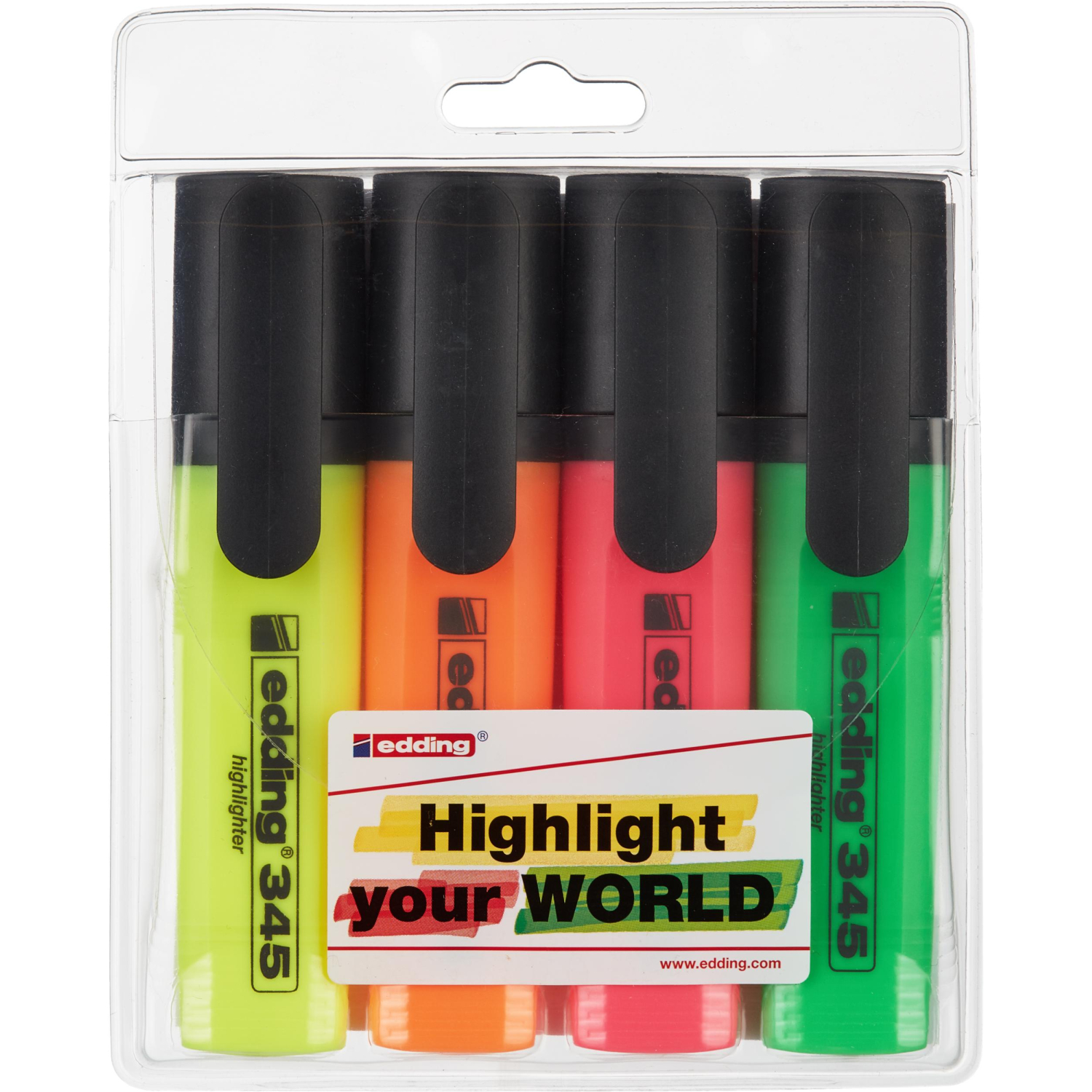 Набор текстовыделителей EDDING E-345/4S набо р 4цв.1-5мм - фото 6