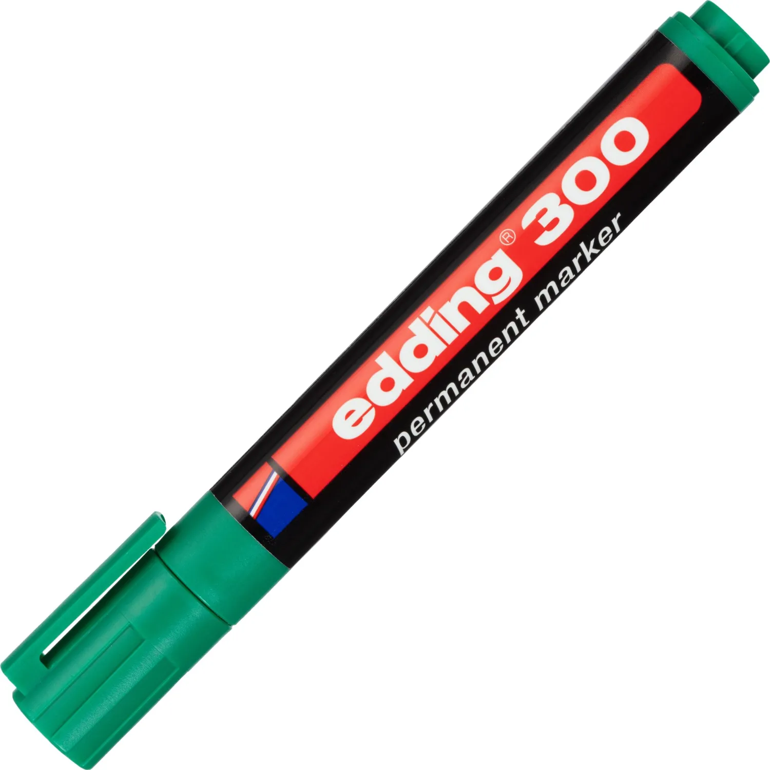 Маркер перманентный EDDING E-300/4 зеленый 1,5-3мм круглый наконеч. - фото 2