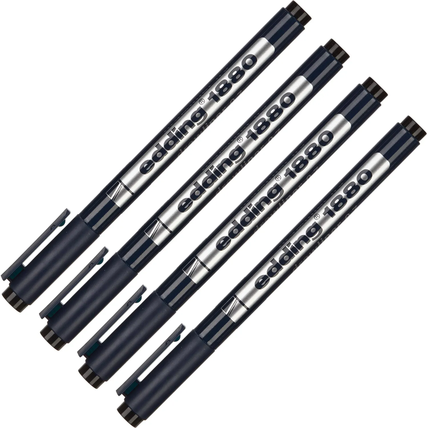 Набор линеров EDDING E-1880/4S (0.25,0.35,0.5,0.7) набор 4 шт. черный д/че - фото 1