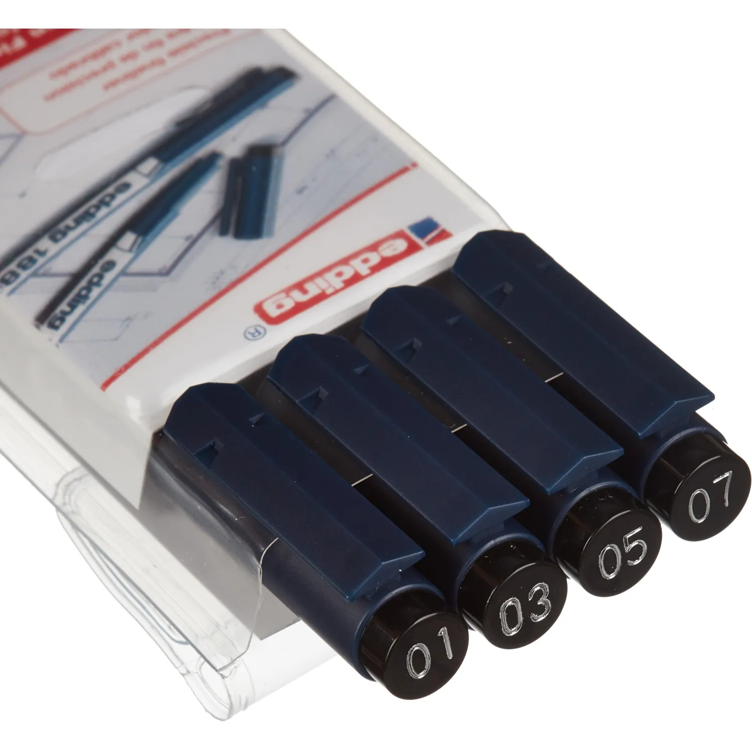 Набор линеров EDDING E-1880/4S (0.25,0.35,0.5,0.7) набор 4 шт. черный д/че - фото 6