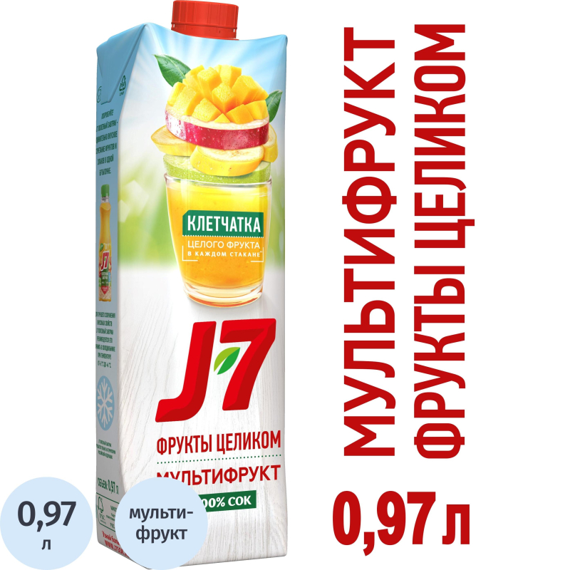 Сок J7 мультифрукт 0,97л - фото 1