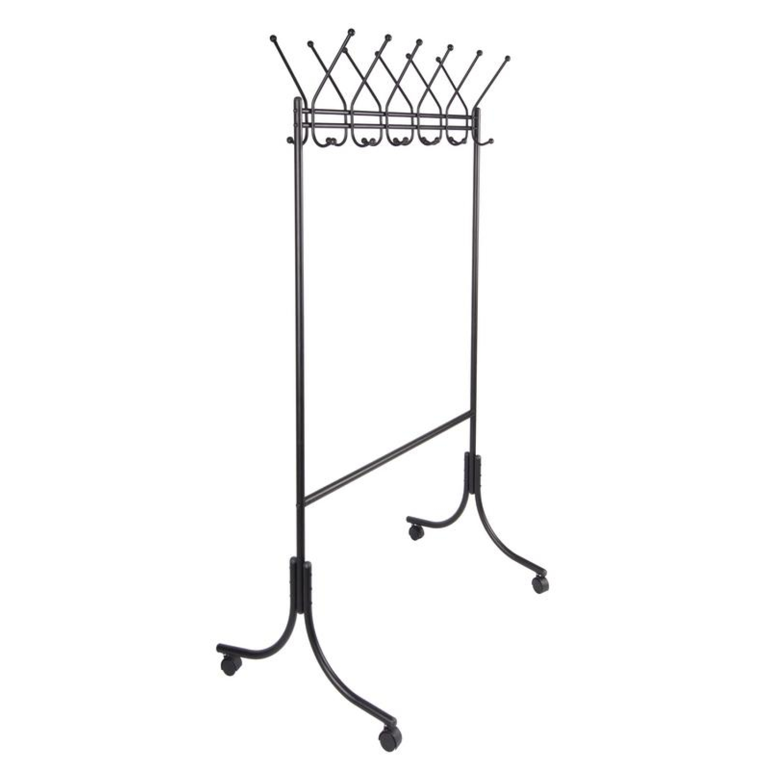 Вешалка KD_гардеробная КР - 11М колеса черный - фото 1