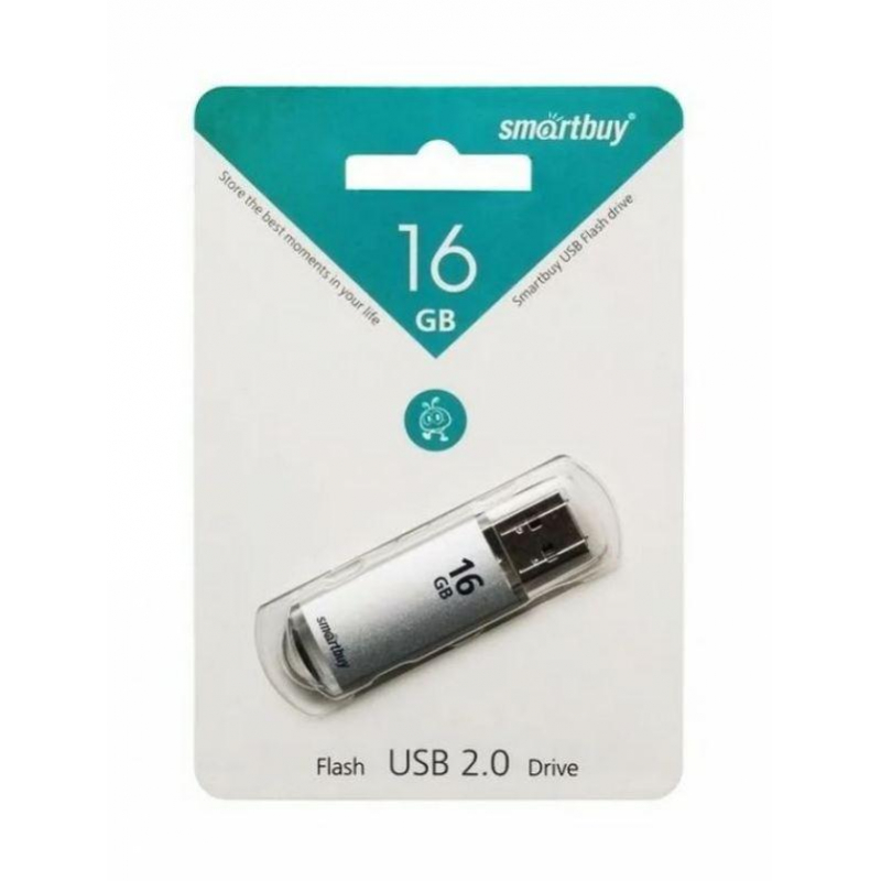 Флеш-память Smartbuy V-Cut, 16Gb, USB 2.0, сереб, SB16GBVC-S - фото 3