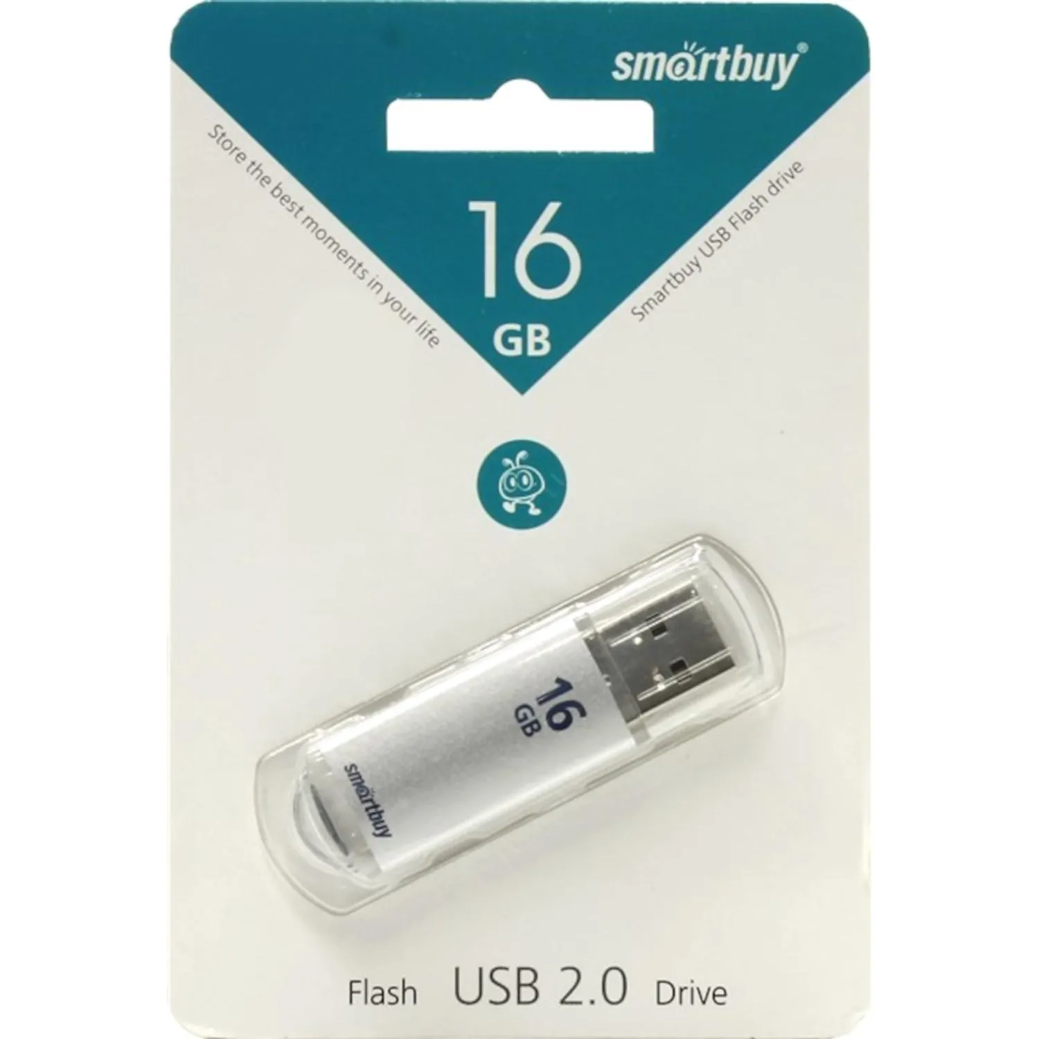 Флеш-память Smartbuy V-Cut, 16Gb, USB 2.0, сереб, SB16GBVC-S - фото 4