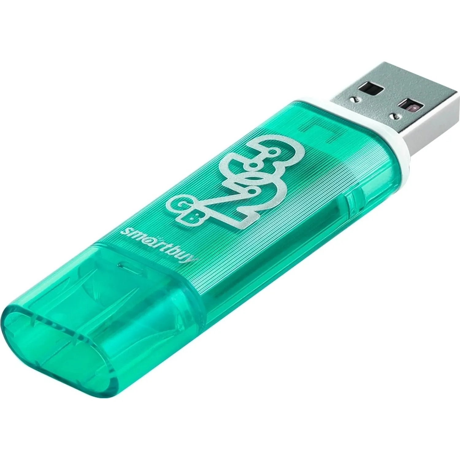 Флеш-память Smartbuy Glossy, 32Gb, USB 2.0, зел, SB32GBGS-G - фото 3