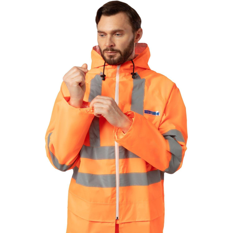 Костюм влагозащитный сигнальный ПВХ Ext-V орж СОП 44-46/182-188 - фото 7