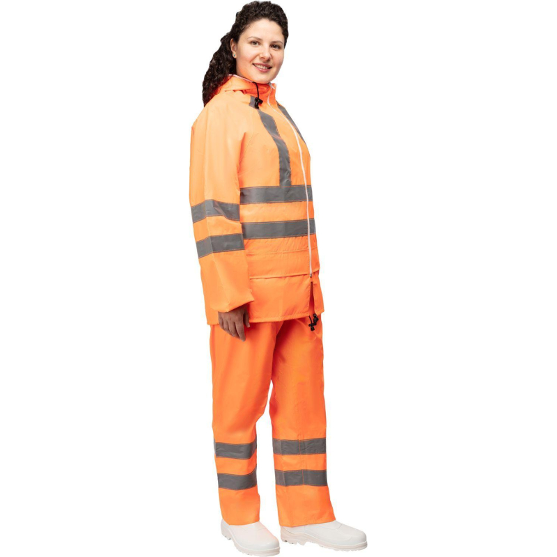 Костюм влагозащитный сигнальный ПВХ Ext-V орж СОП 48-50/182-188 - фото 17