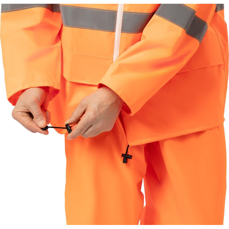Костюм влагозащитный сигнальный ПВХ Ext-V орж СОП 52-54/182-188 - фото 13
