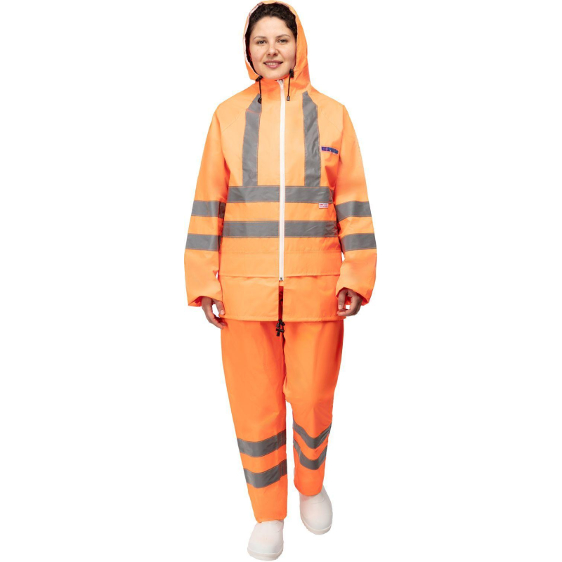 Костюм влагозащитный сигнальный ПВХ Ext-V орж СОП 56-58/182-188 - фото 19