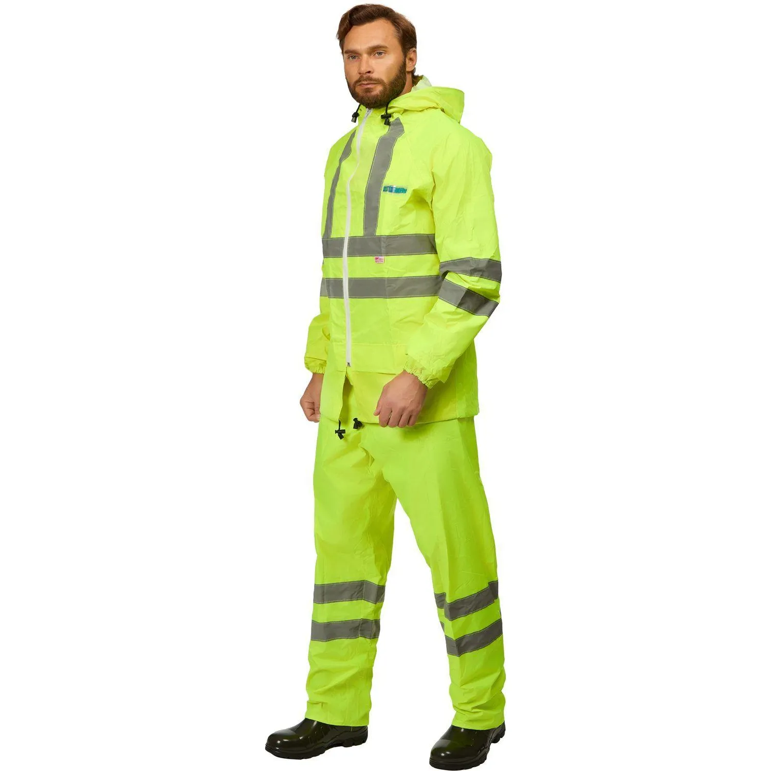 Костюм влагозащитный сигнальный ПВХ Ext-V лим СОП 48-50/182-188 - фото 2