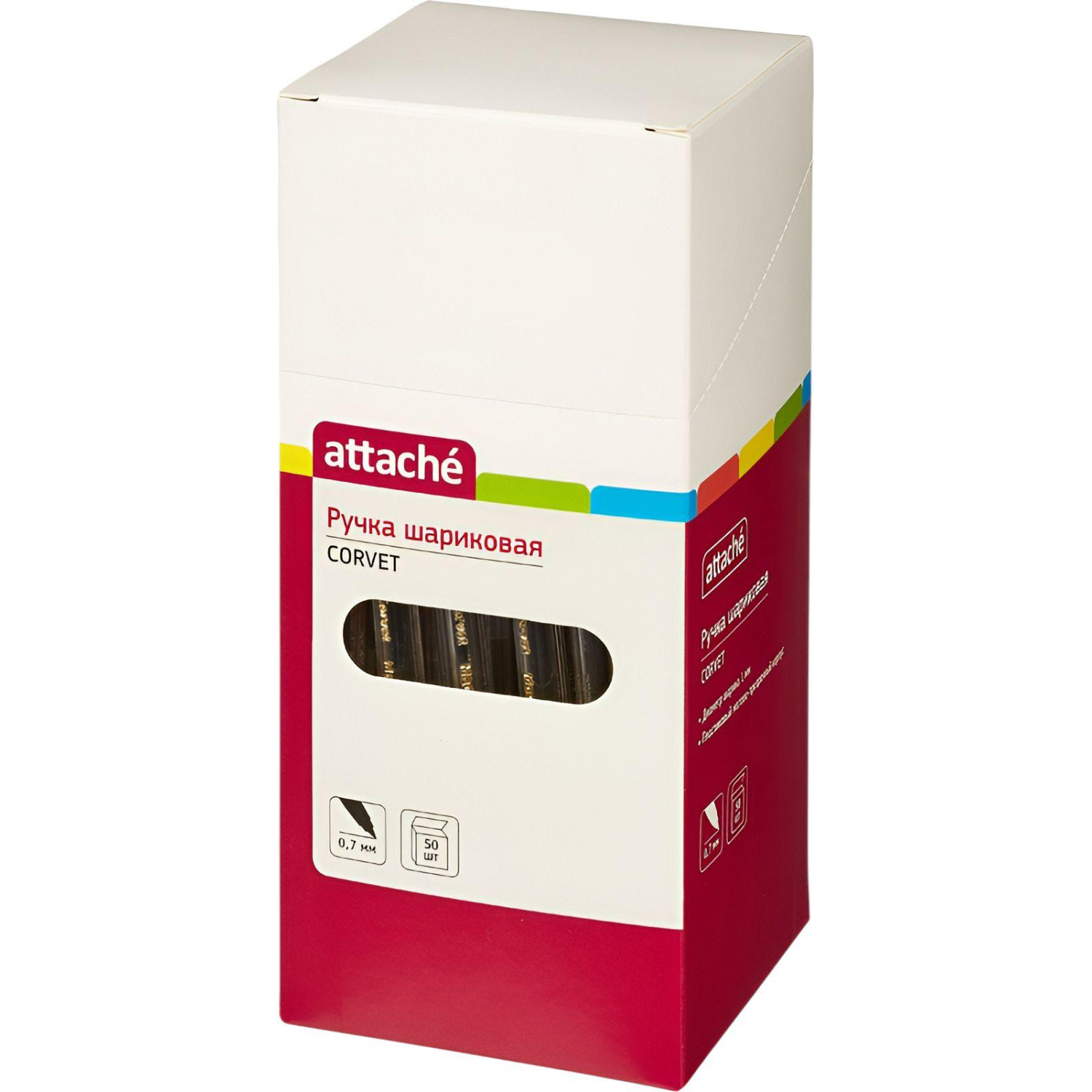Ручка шариковая неавтомат. Attache Corvet зеленая, 0,7мм - фото 3