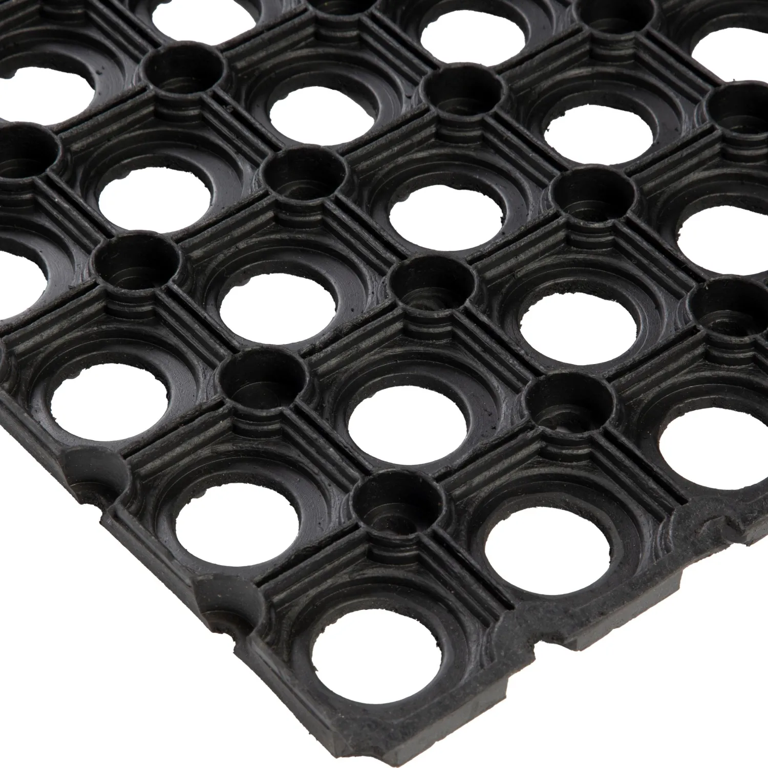 Коврик входной резиновый универсальный (50х100х1,4 см,черный) - фото 3