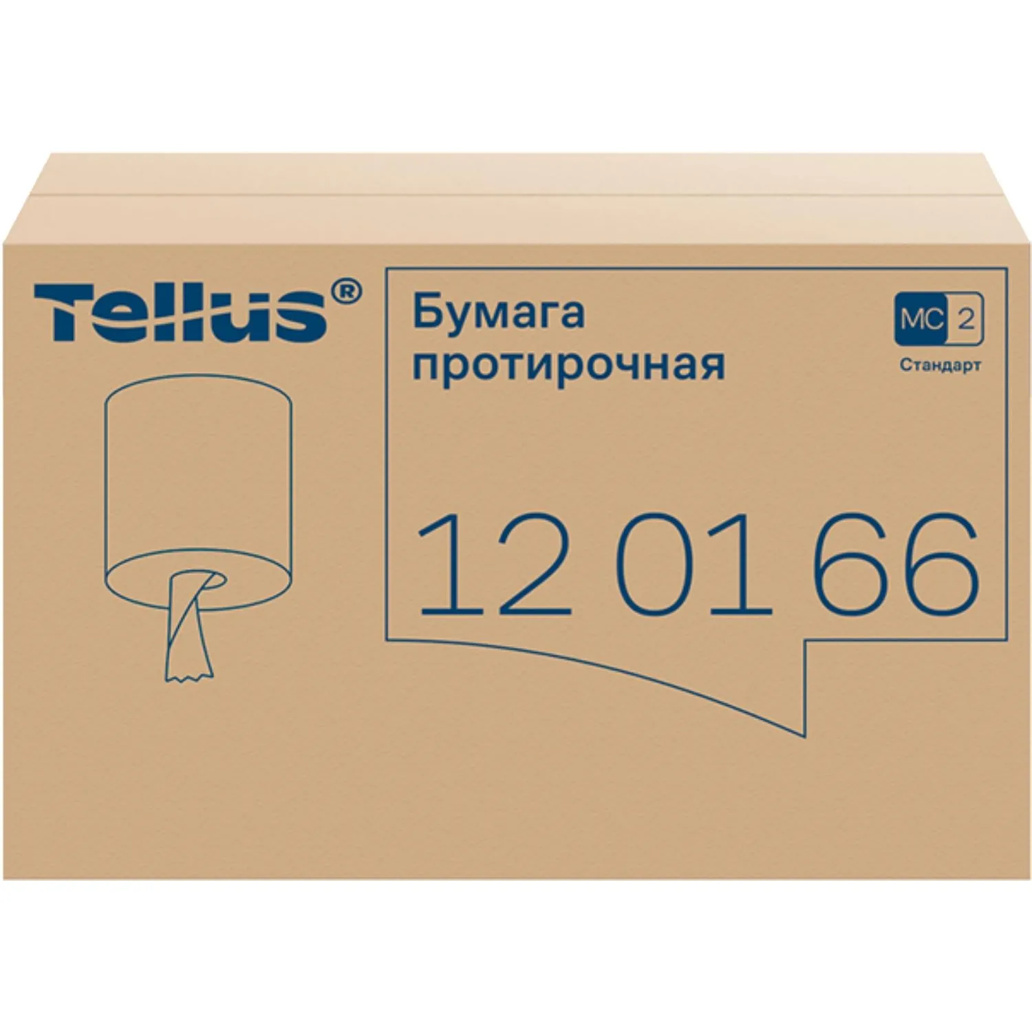Бумага протирочная Торк/Tellus M2 1 сл. ЦВ 6рул/кор,базовая,белая 120166 - фото 3