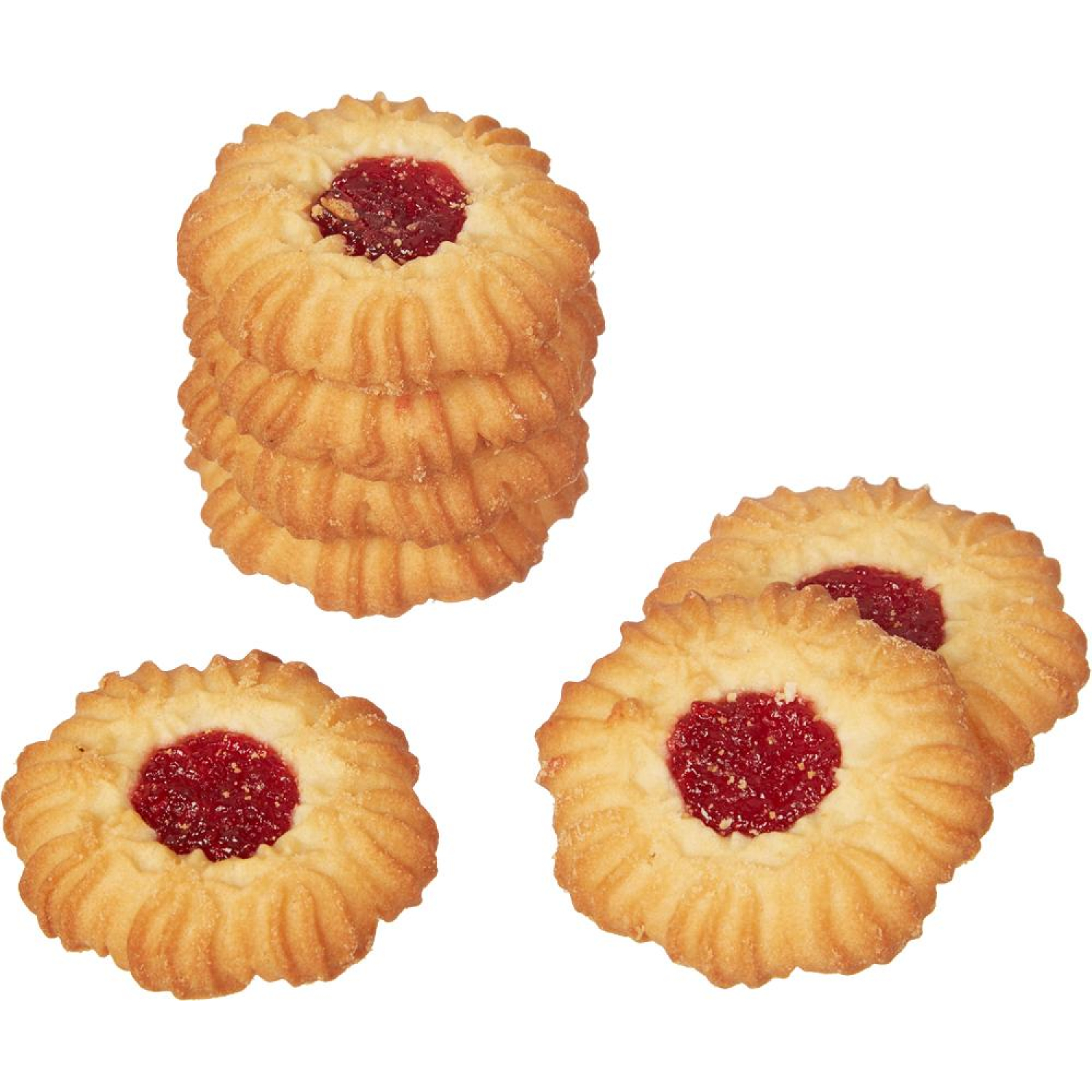 Печенье сдобное Курабье с вишневым джемом 4кг ЯП815 - фото 4