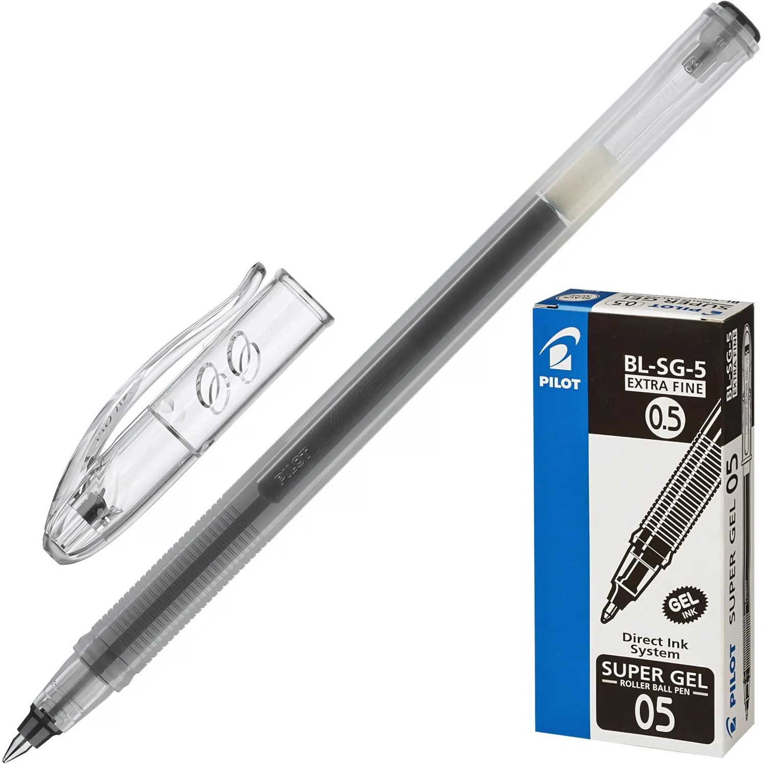 Ручка гелевая неавтомат. PILOT BL-SG5 одноразовая черная 0,3мм Япония - фото 2
