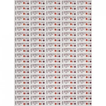 Индикатор стерилизации раств-в ПАР Фарматест-110/10/0,05 500 шт., б/ж - фото 1