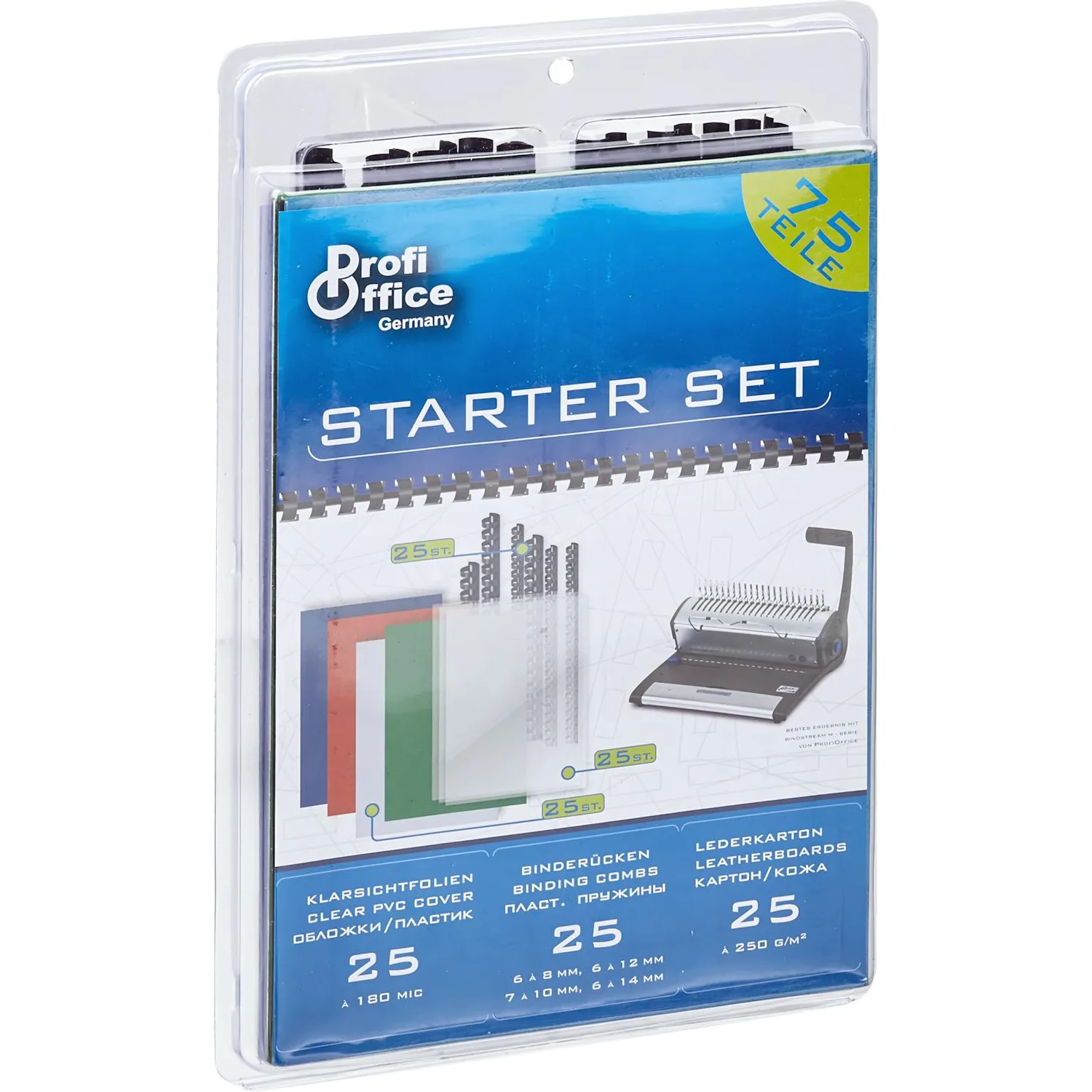 Пружины для переплета пластиковые ProfiOffice старт.набор(с обложками) - фото 2