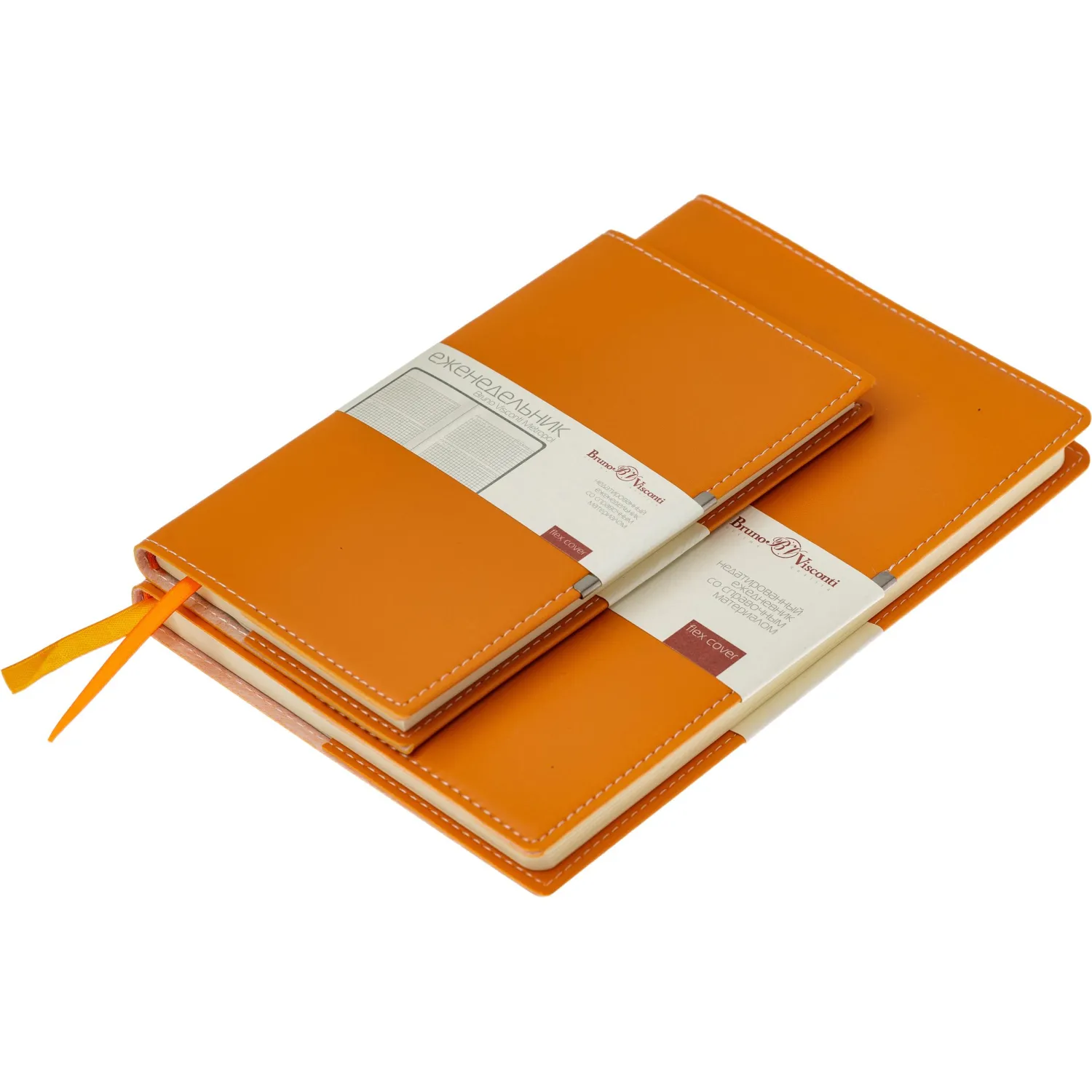 Еженедельник недатированный оранжевый А6METROPOL 3-492/04 - фото 3