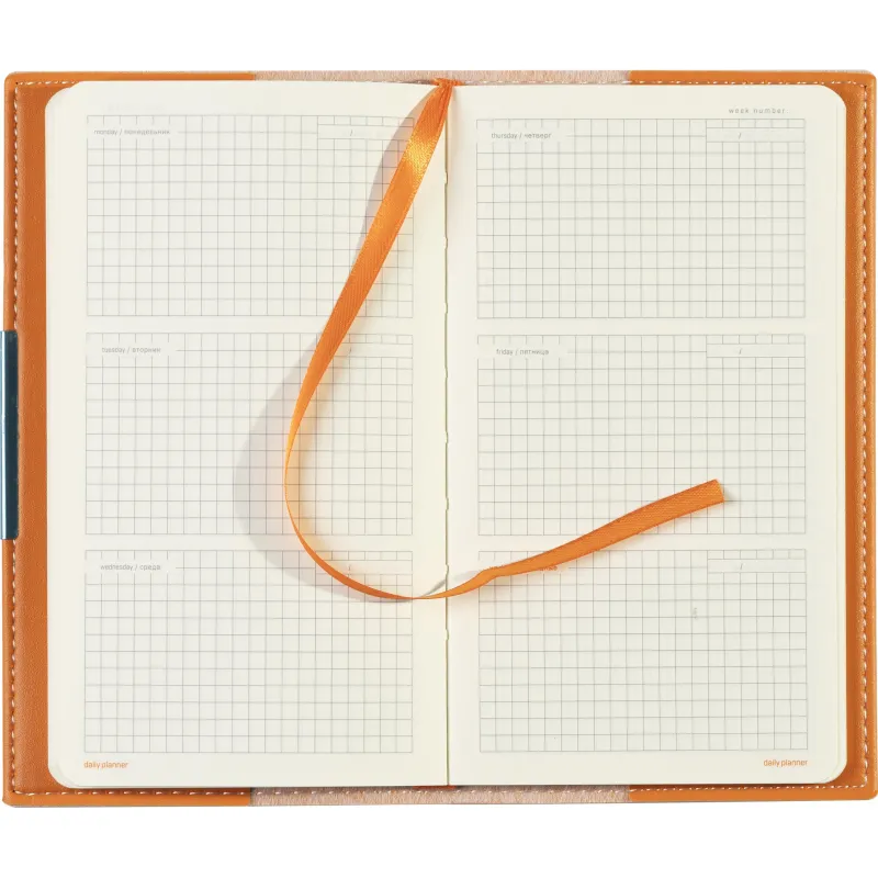 Еженедельник недатированный оранжевый А6METROPOL 3-492/04 - фото 18
