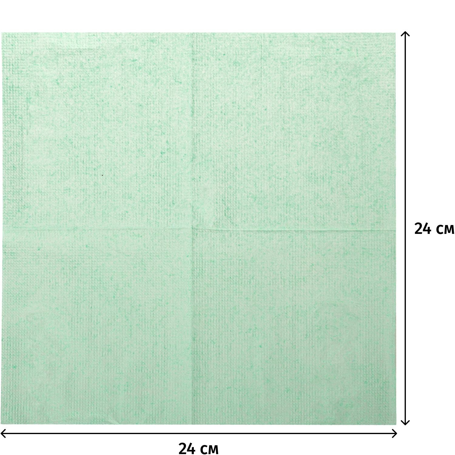 Салфетки бумажные Luscan Profi Pack 1сл24х24пастель салатовые 400 шт/уп Салфетки бумажные Luscan Profi Pack 1сл24х24пастель салатовые 400 шт/уп - фото 2