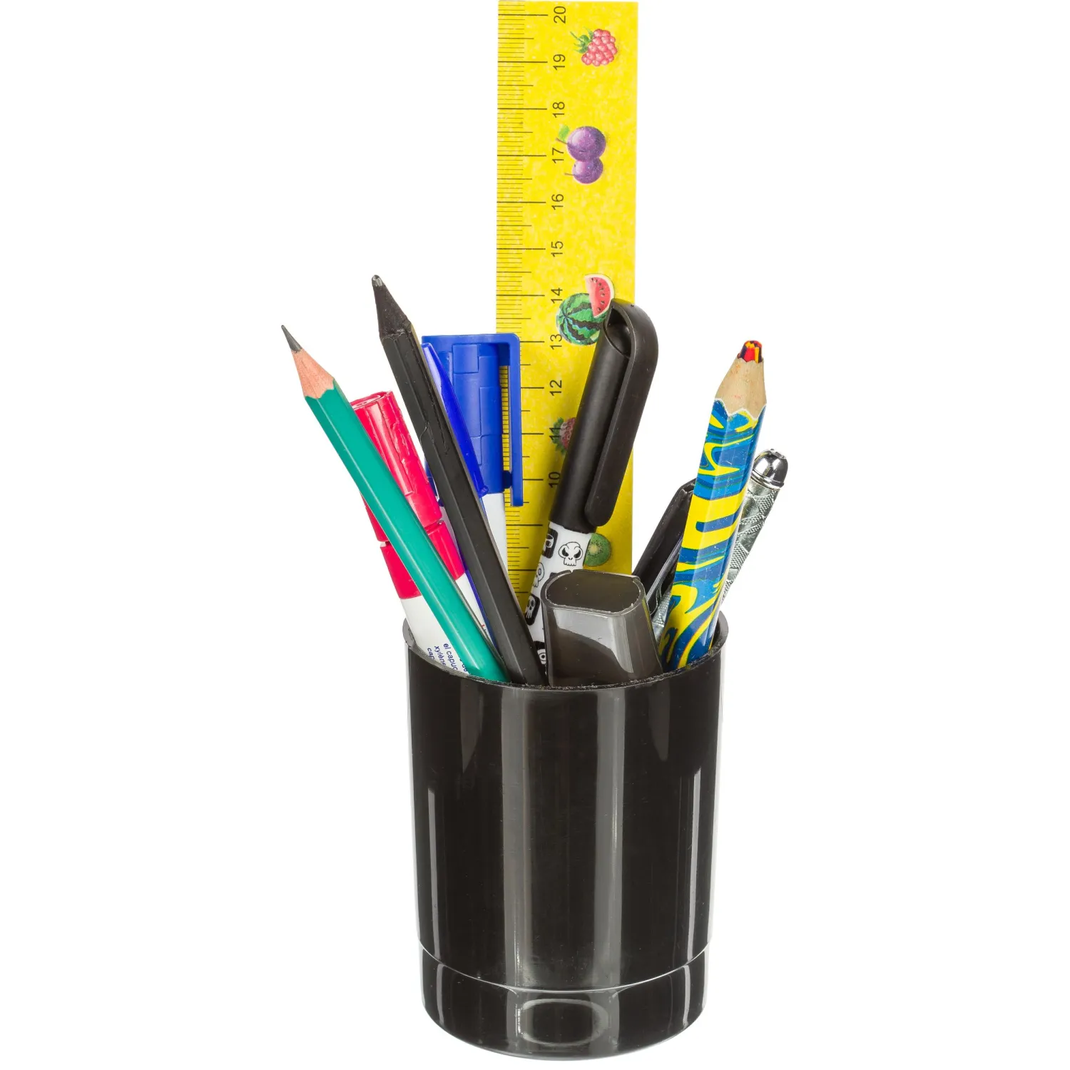 Подставка-стакан ручек и карандашей Attache Economy Офис черный ОФ777АЕ - фото 2