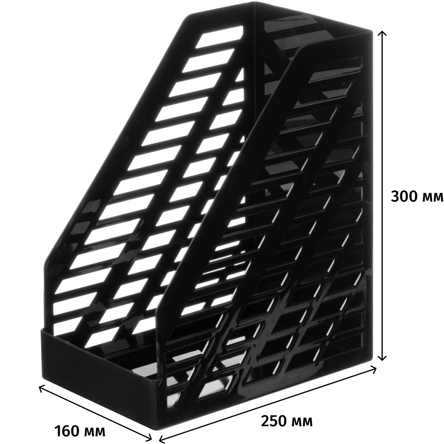 Лоток вертикальный СТАММ XXL 160мм черный, ОФ - фото 4