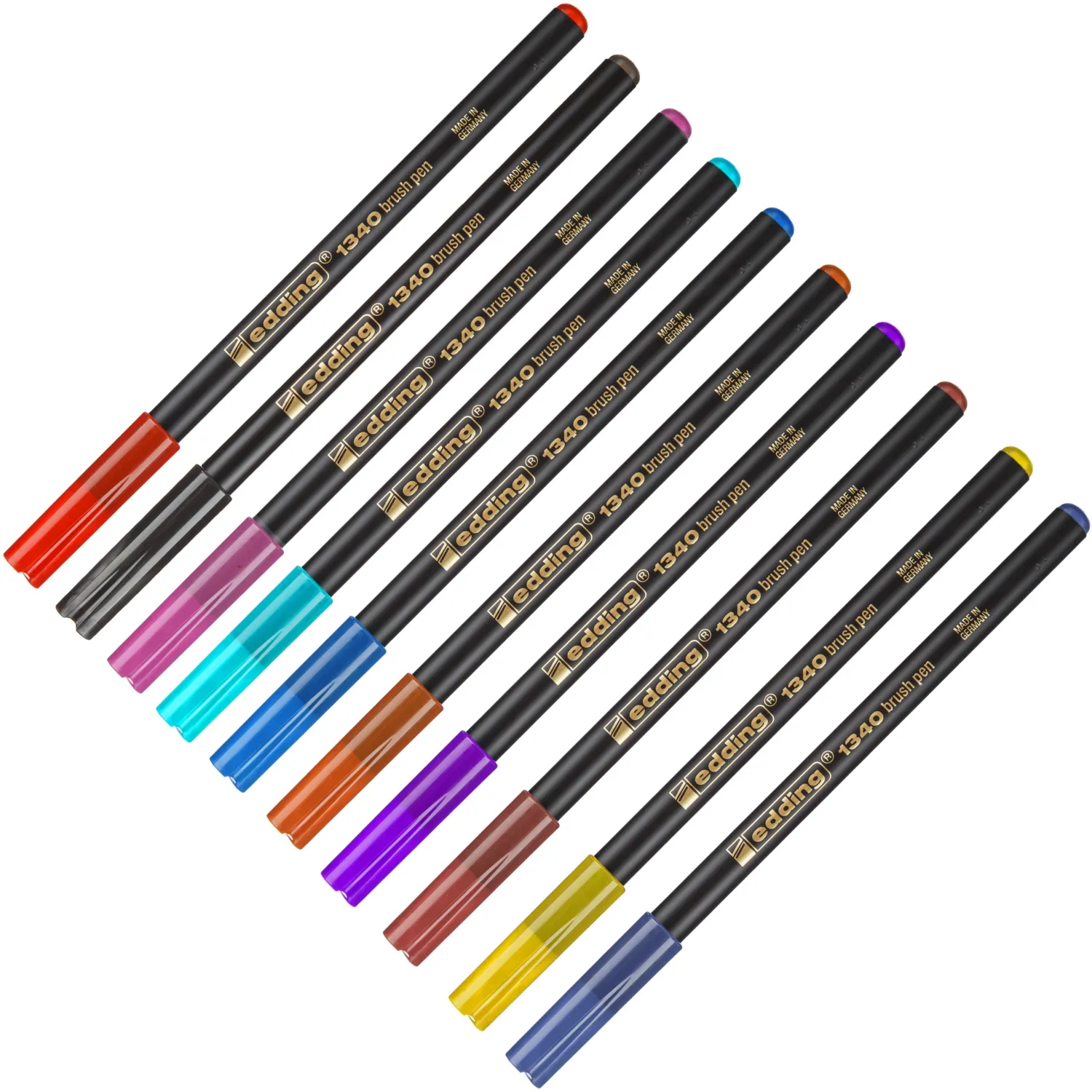 Ручка Кисть,10цв,Edding,1340 - фото 2