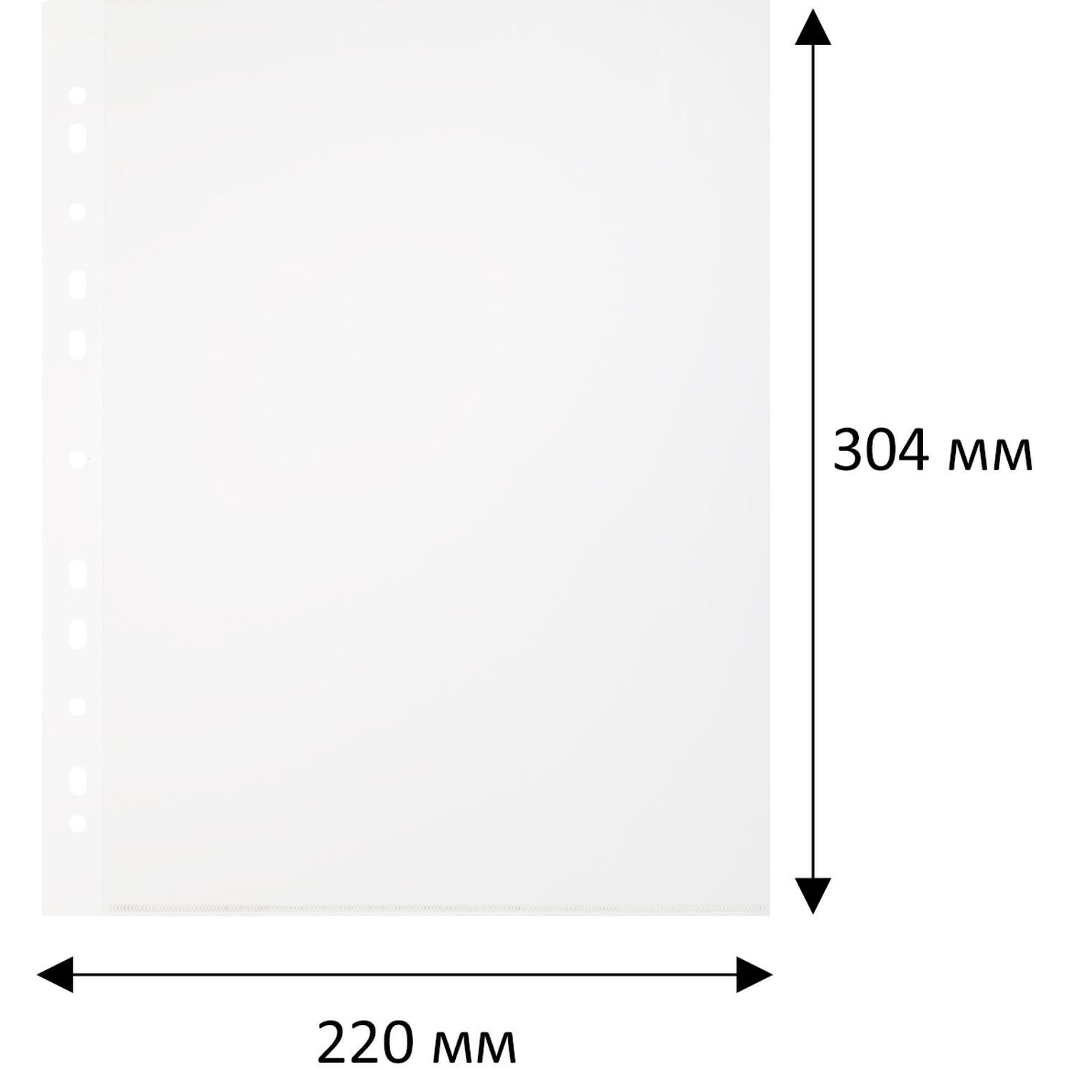Файл-вкладыш уголок с перфорацией А4 Attache,180 мкм,10 шт./уп - фото 5