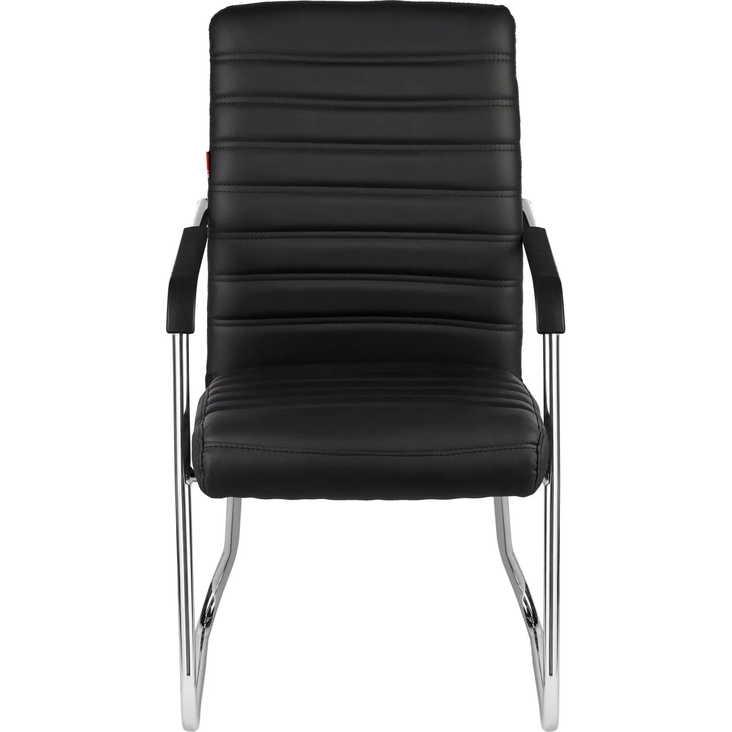 Конференц-кресло BN_TQ_Echair-806 VPU кожзам черный, хром - фото 2