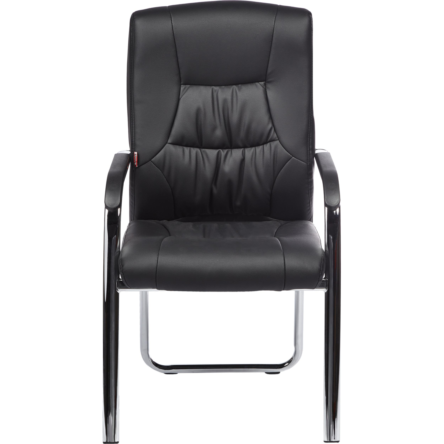 Конференц-кресло BN_TQ_Echair-807 VPU кожзам черный, хром - фото 2