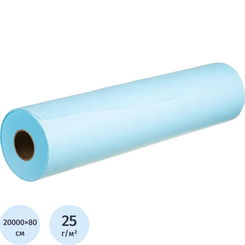 Простыня гигиен., н/с 80смх200м в рулоне пл .25  Гекса - фото 1
