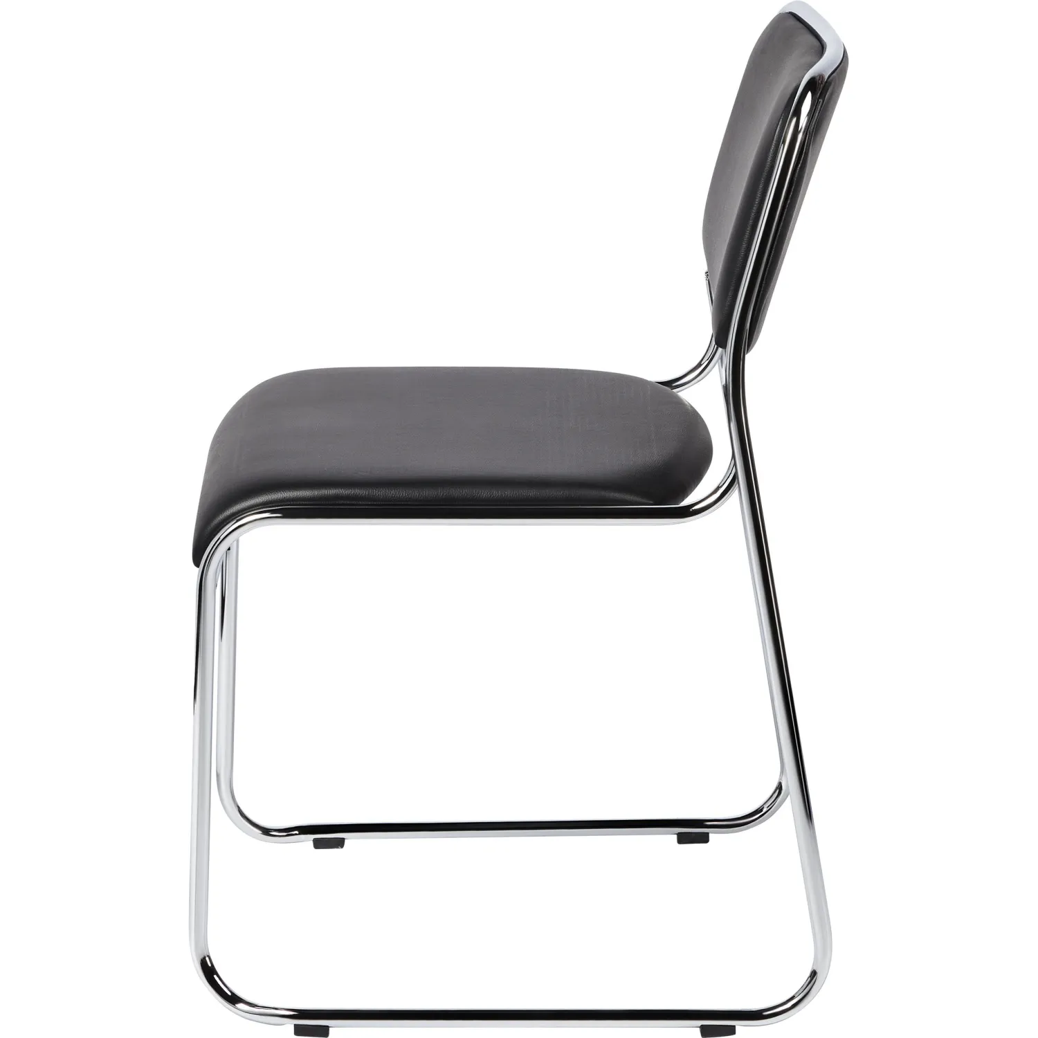 Стул BN_TQ_Стул Echair-802 VP к/з черный,без подл., хром - фото 6